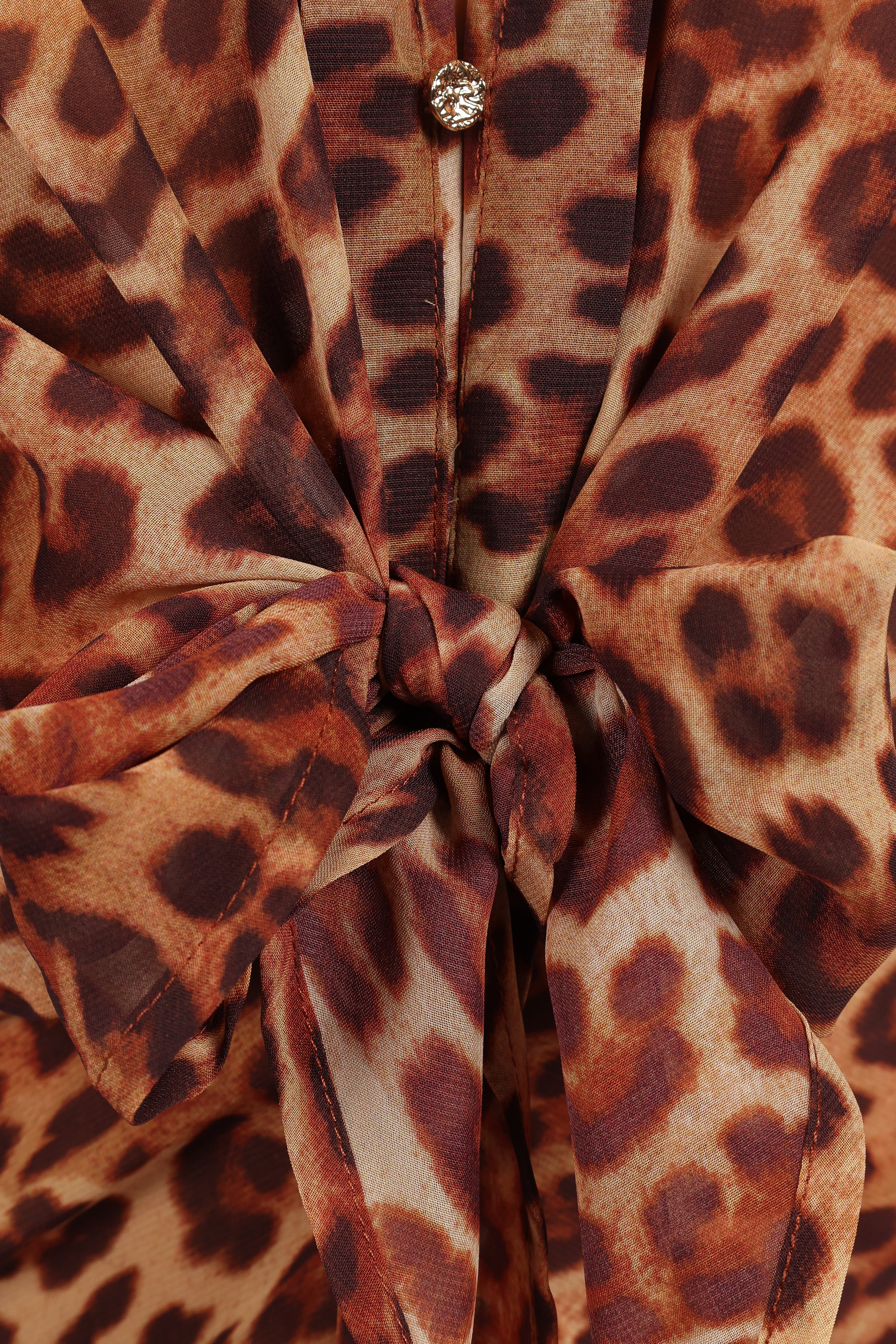 Calista Shirt Dress - Leopard-Aur Fashion