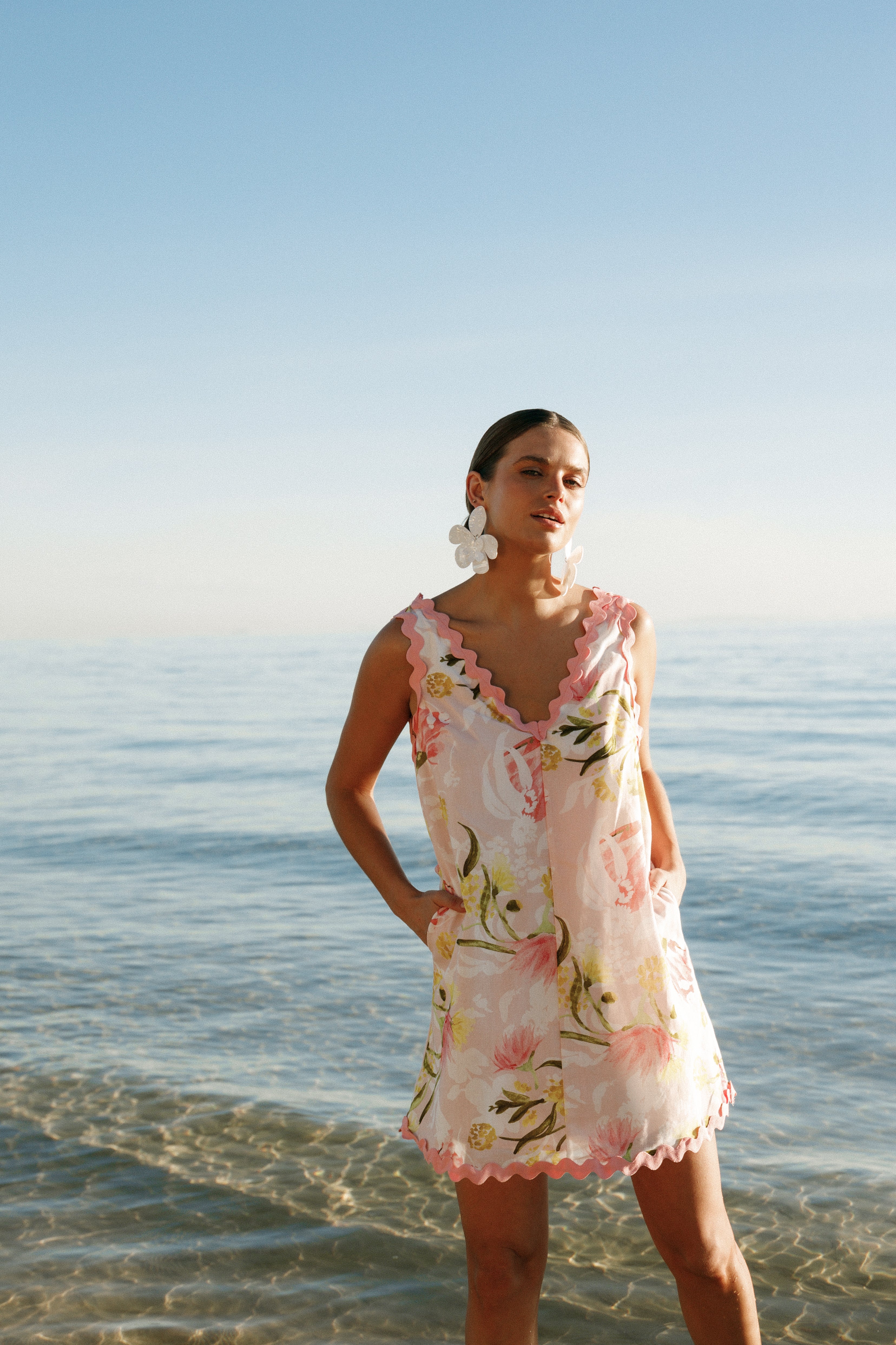 Calliope Mini Dress - Acacia Blossom-Aur Fashion