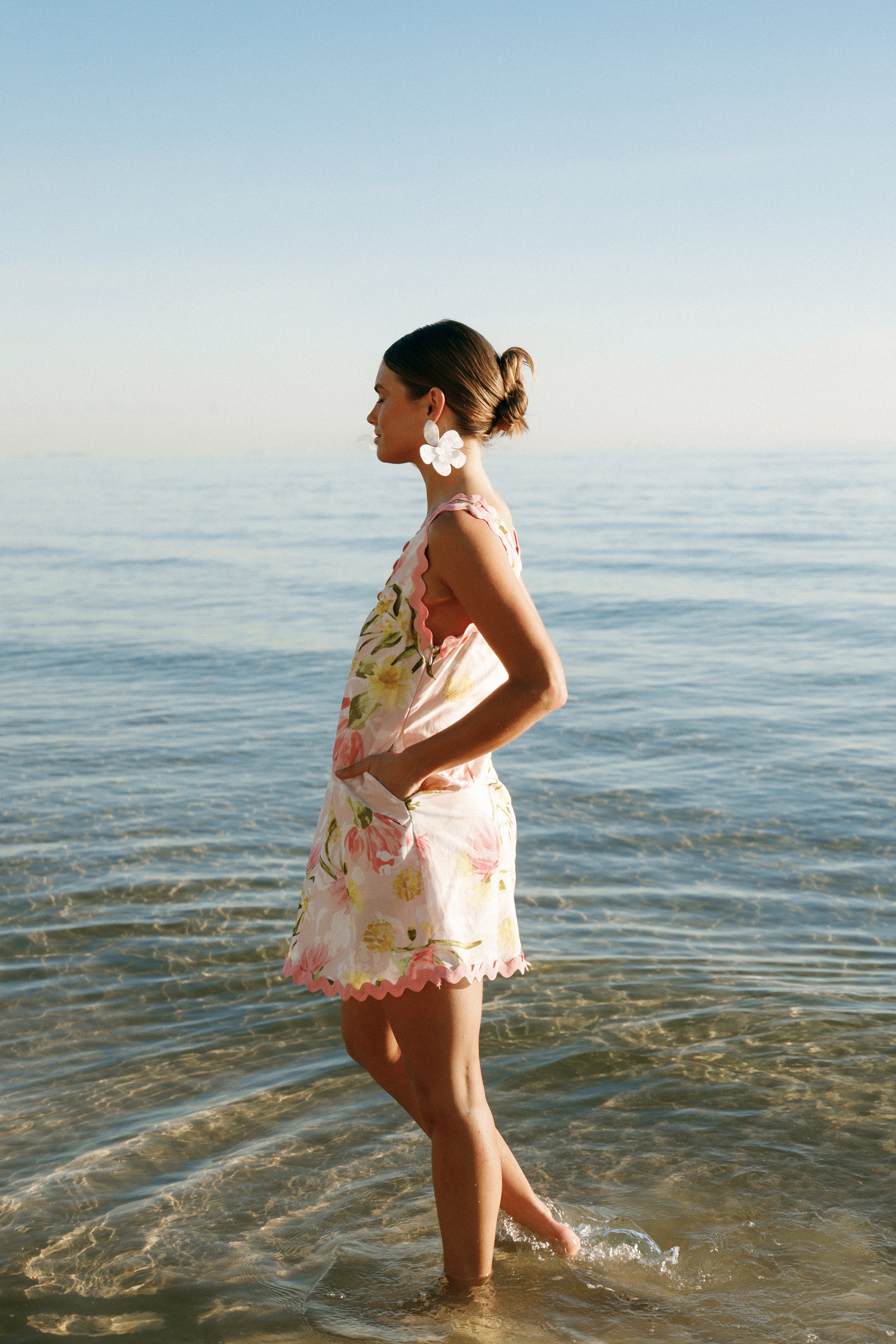 Calliope Mini Dress - Acacia Blossom-Aur Fashion