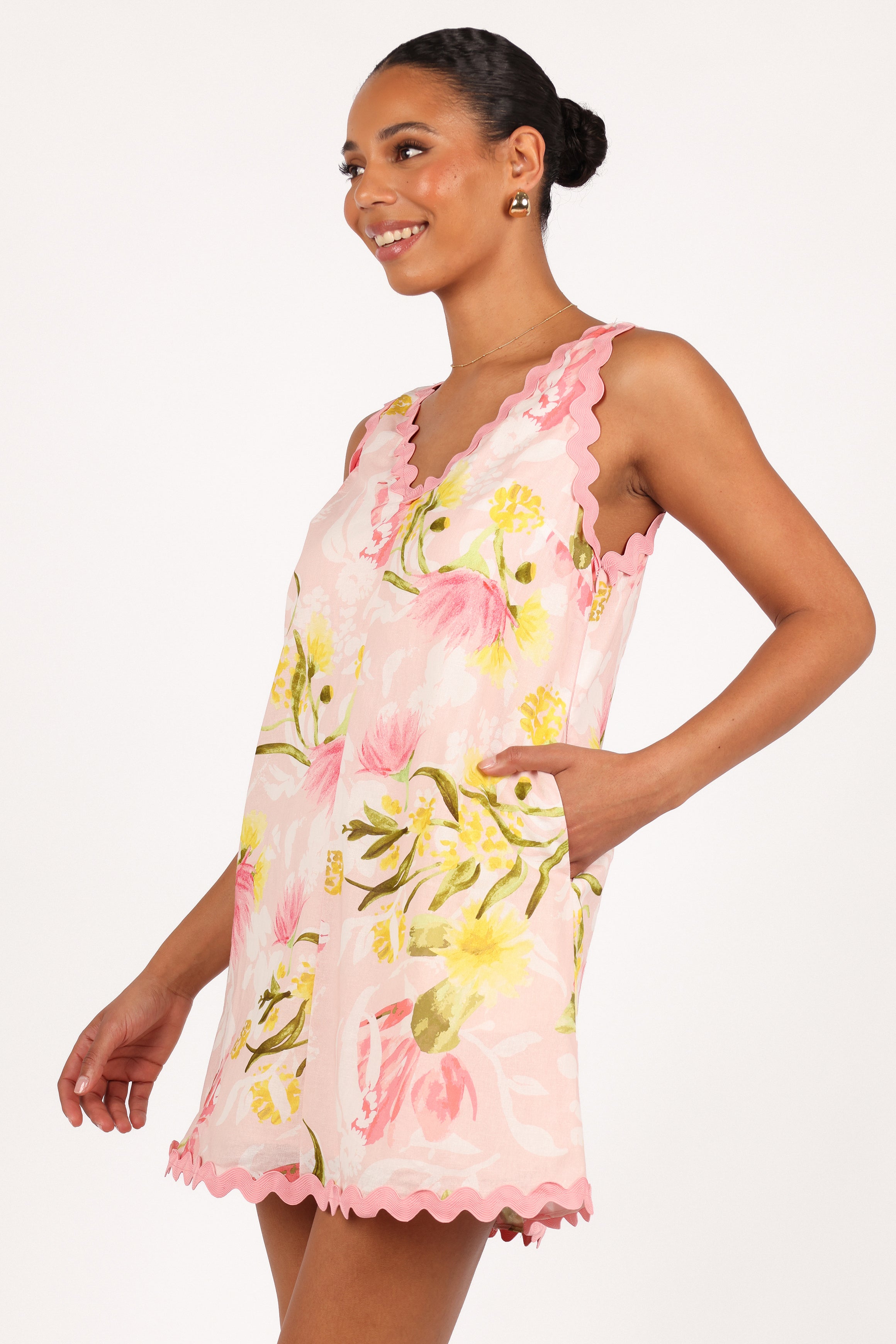 Calliope Mini Dress - Acacia Blossom-Aur Fashion