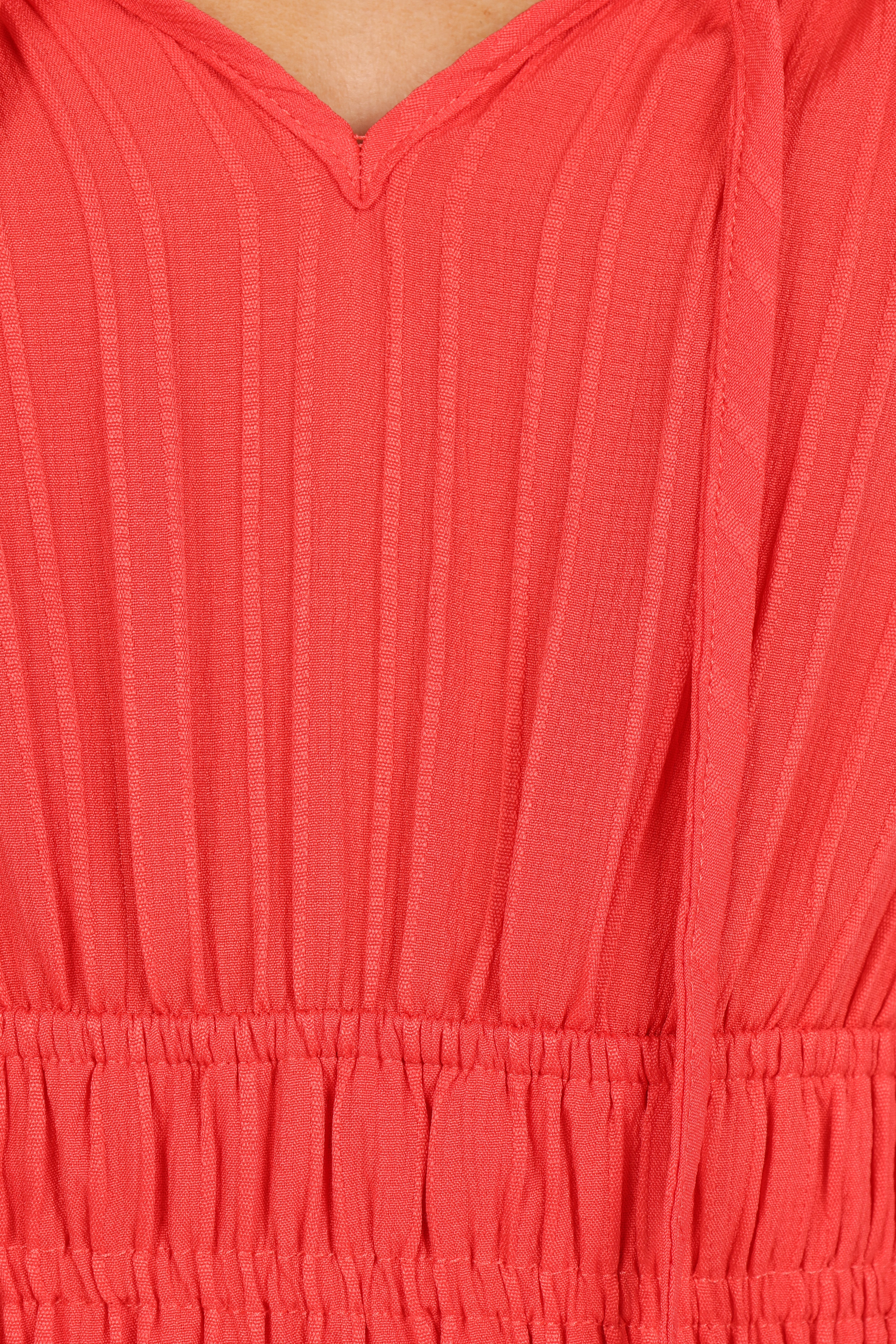 Camry Jumpsuit - Coral Red-Aur Fashion