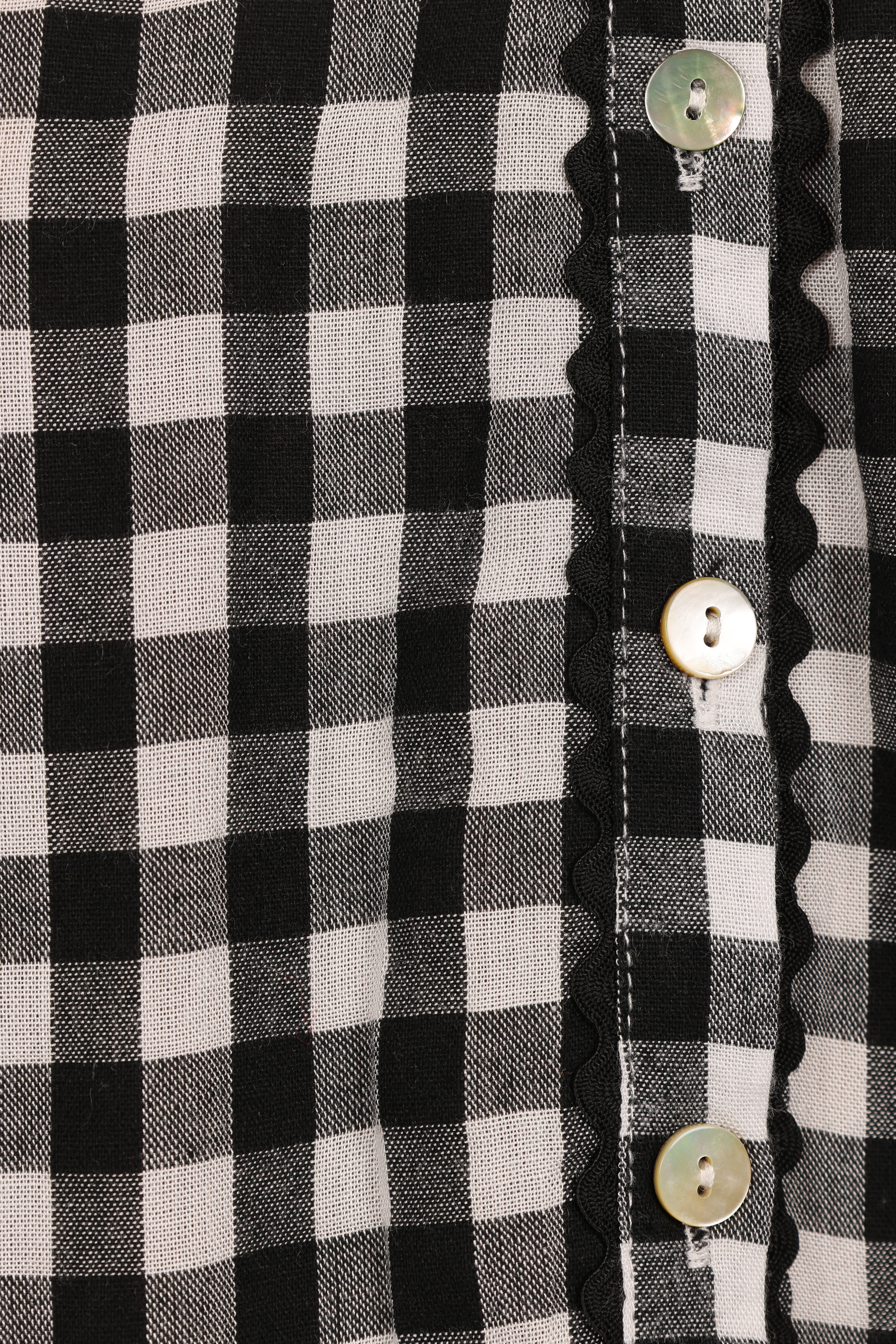 Carolina Mini Dress - Black/White Gingham-Aur Fashion