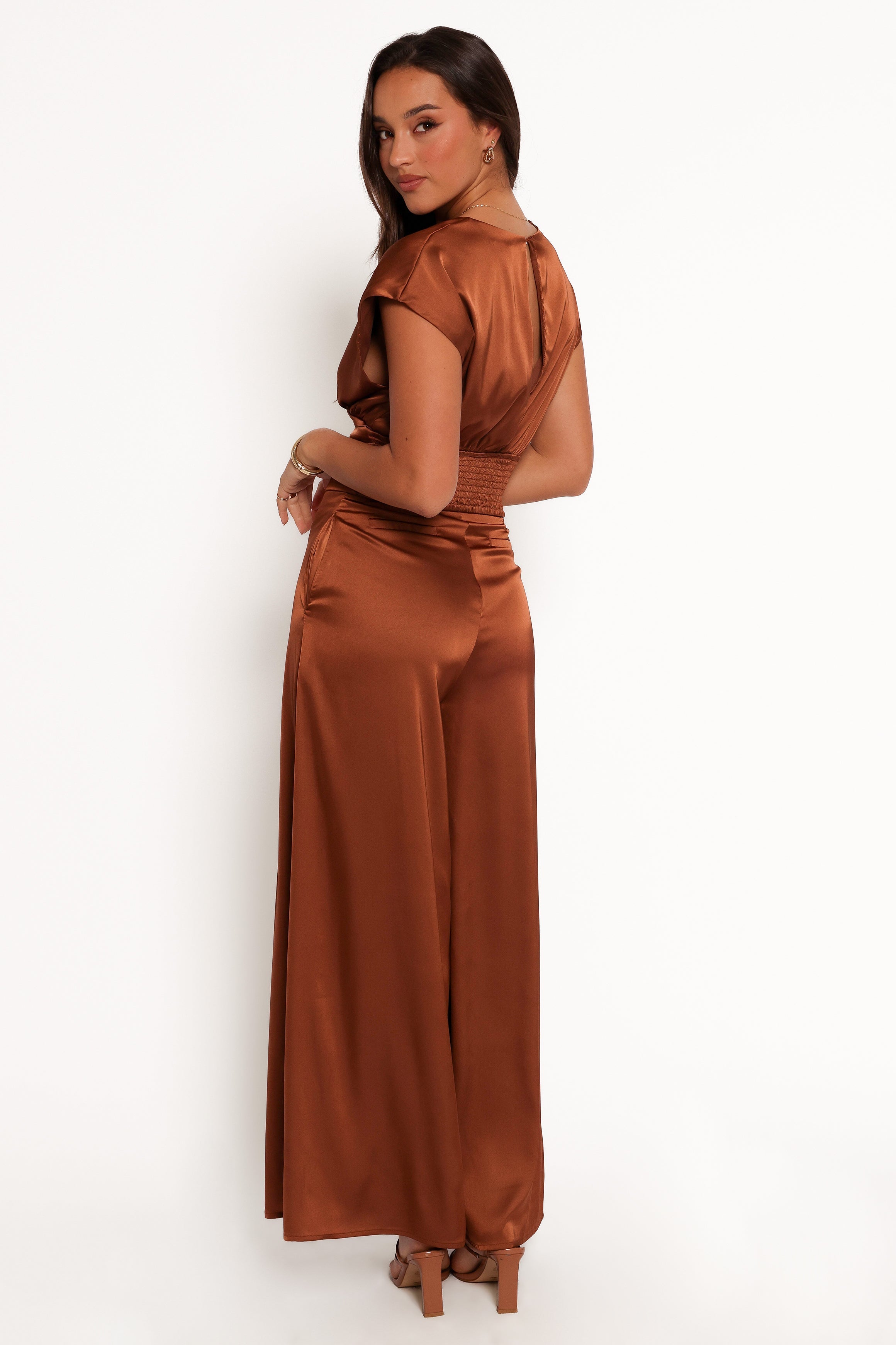 Cassie Two Piece Set - Bronze-Aur Fashion