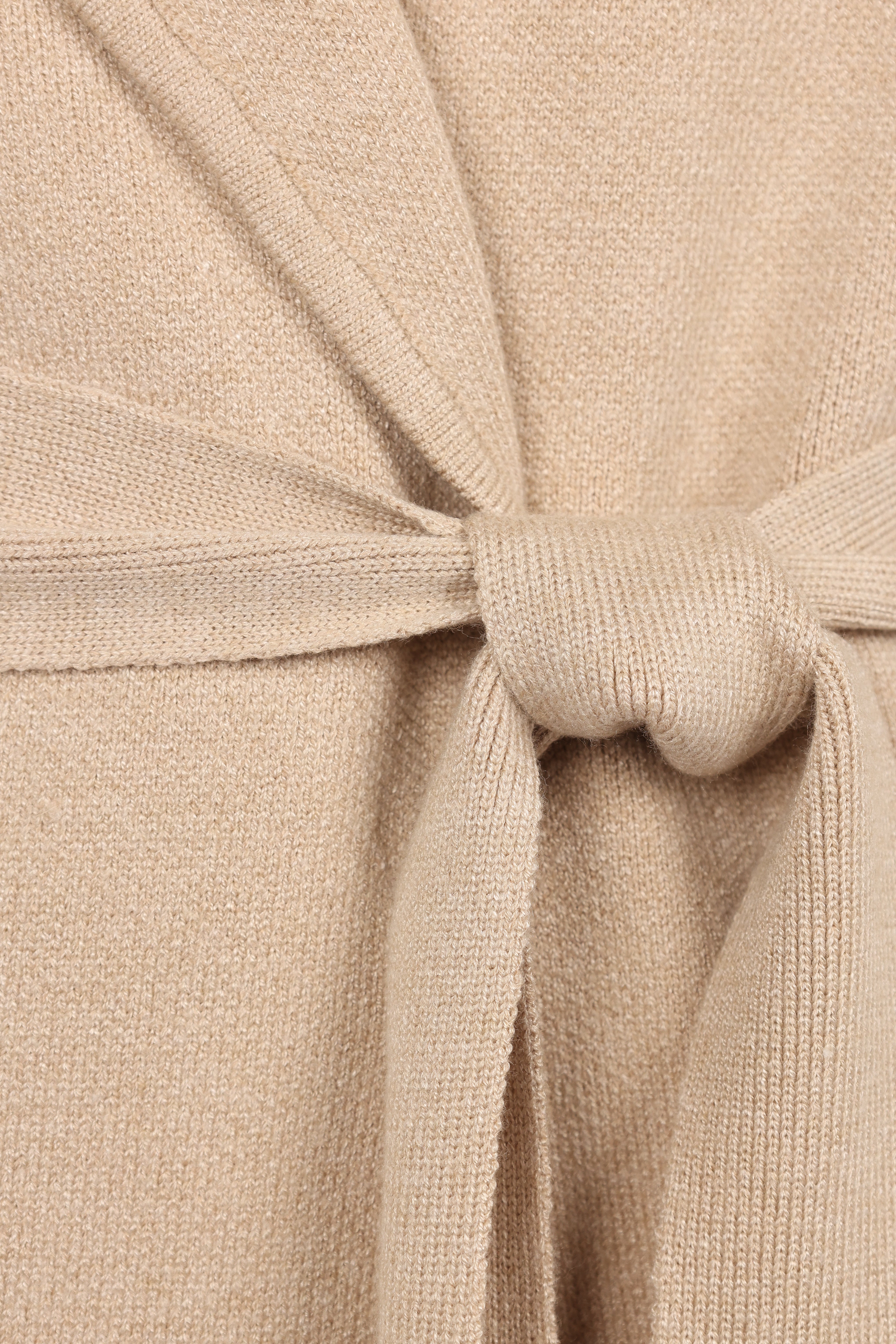 Decker Waist Tie Coatigan - Oatmeal-Aur Fashion