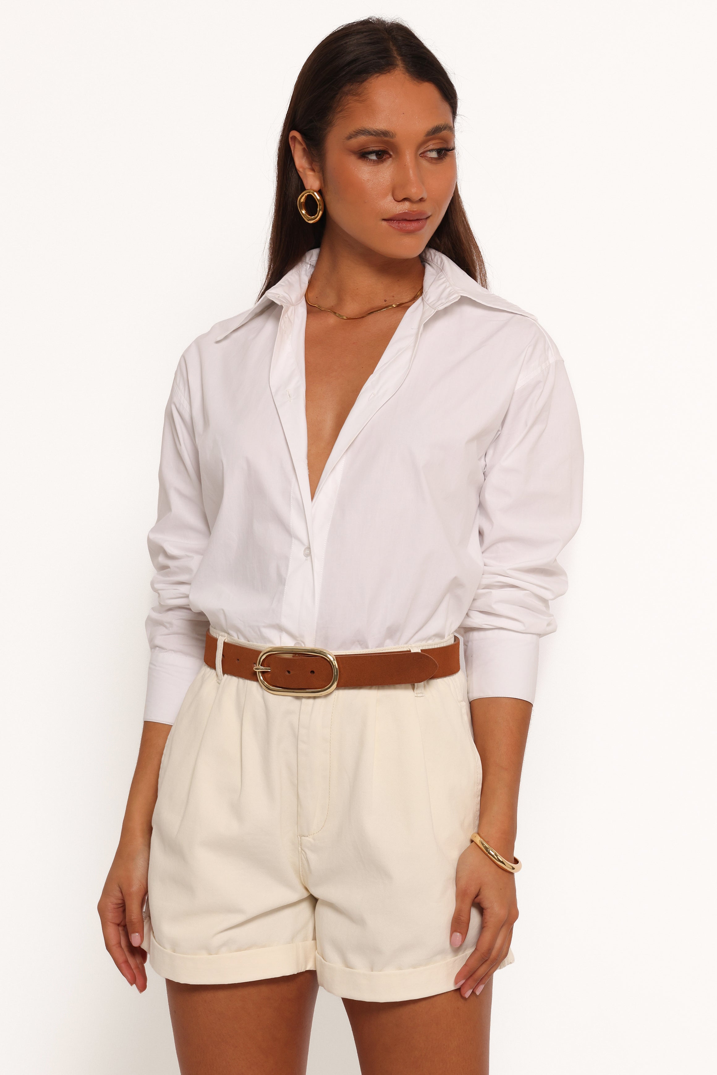 Dee Short - Cream-Aur Fashion