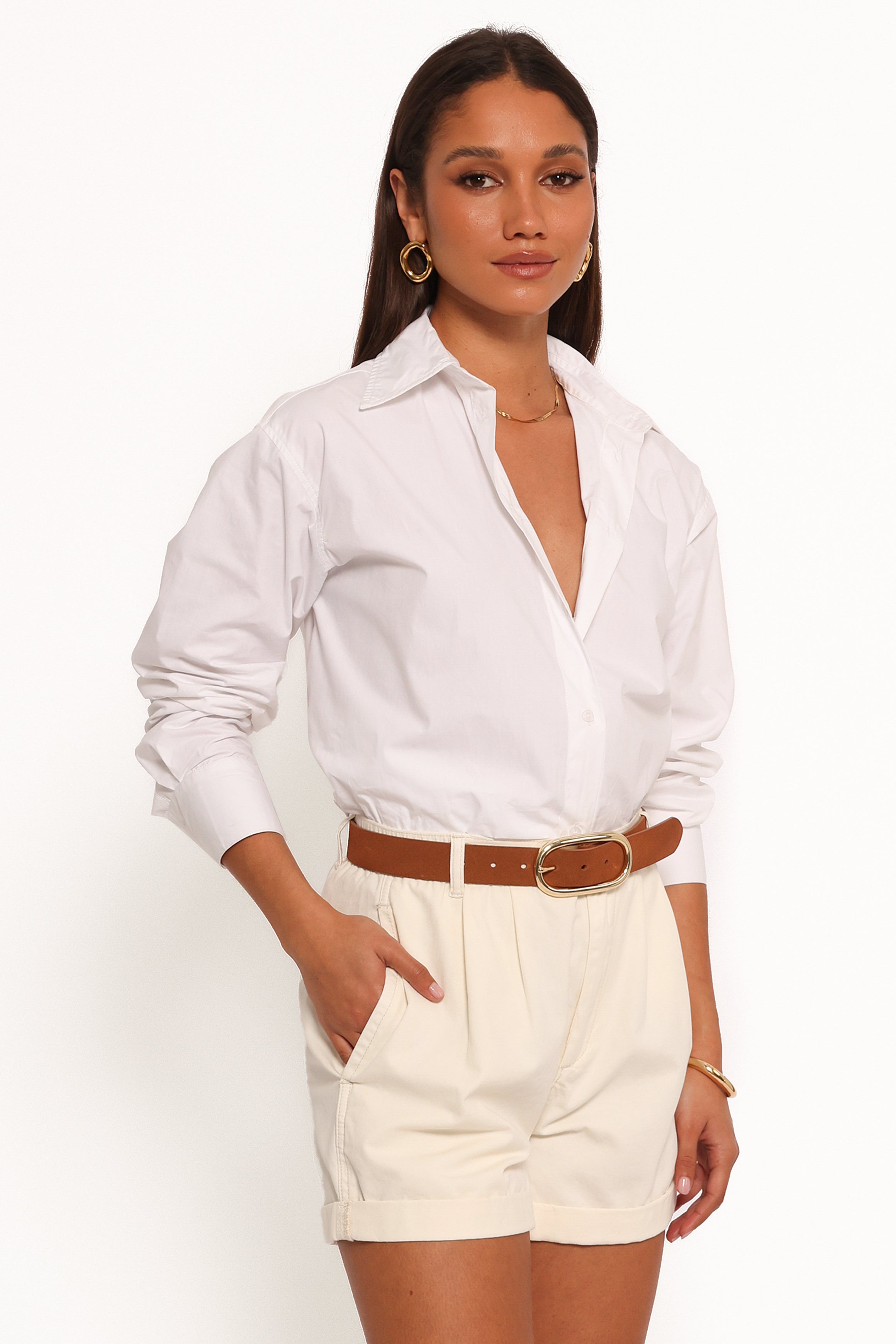 Dee Short - Cream-Aur Fashion