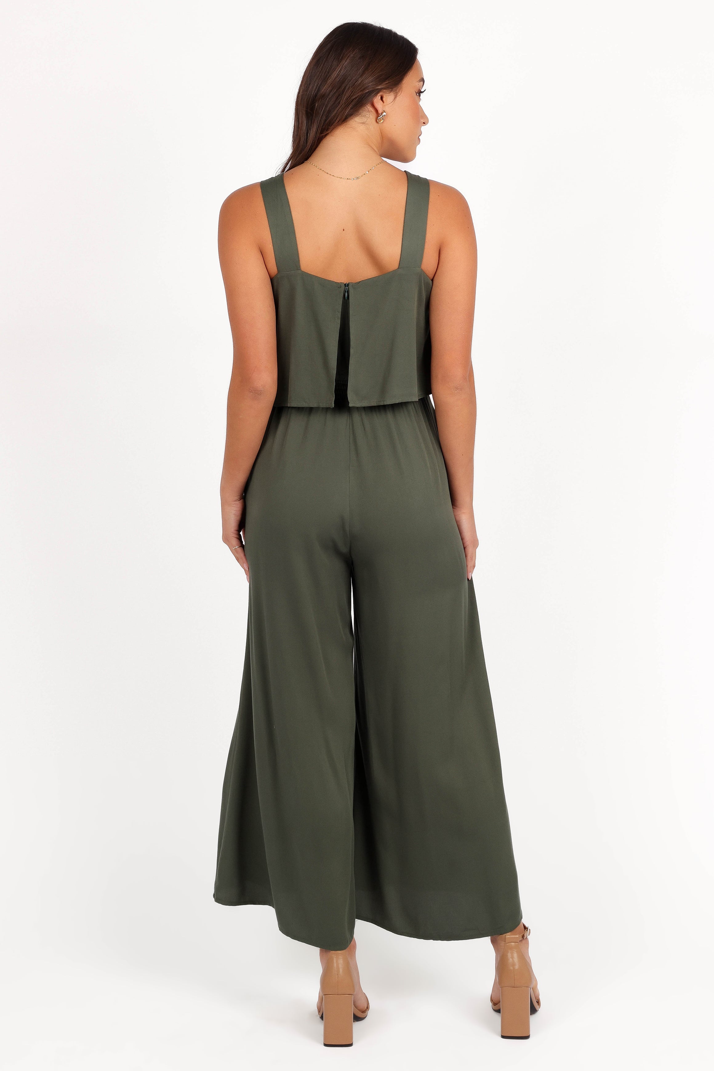 Delia Jumpsuit - Khaki-Aur Fashion