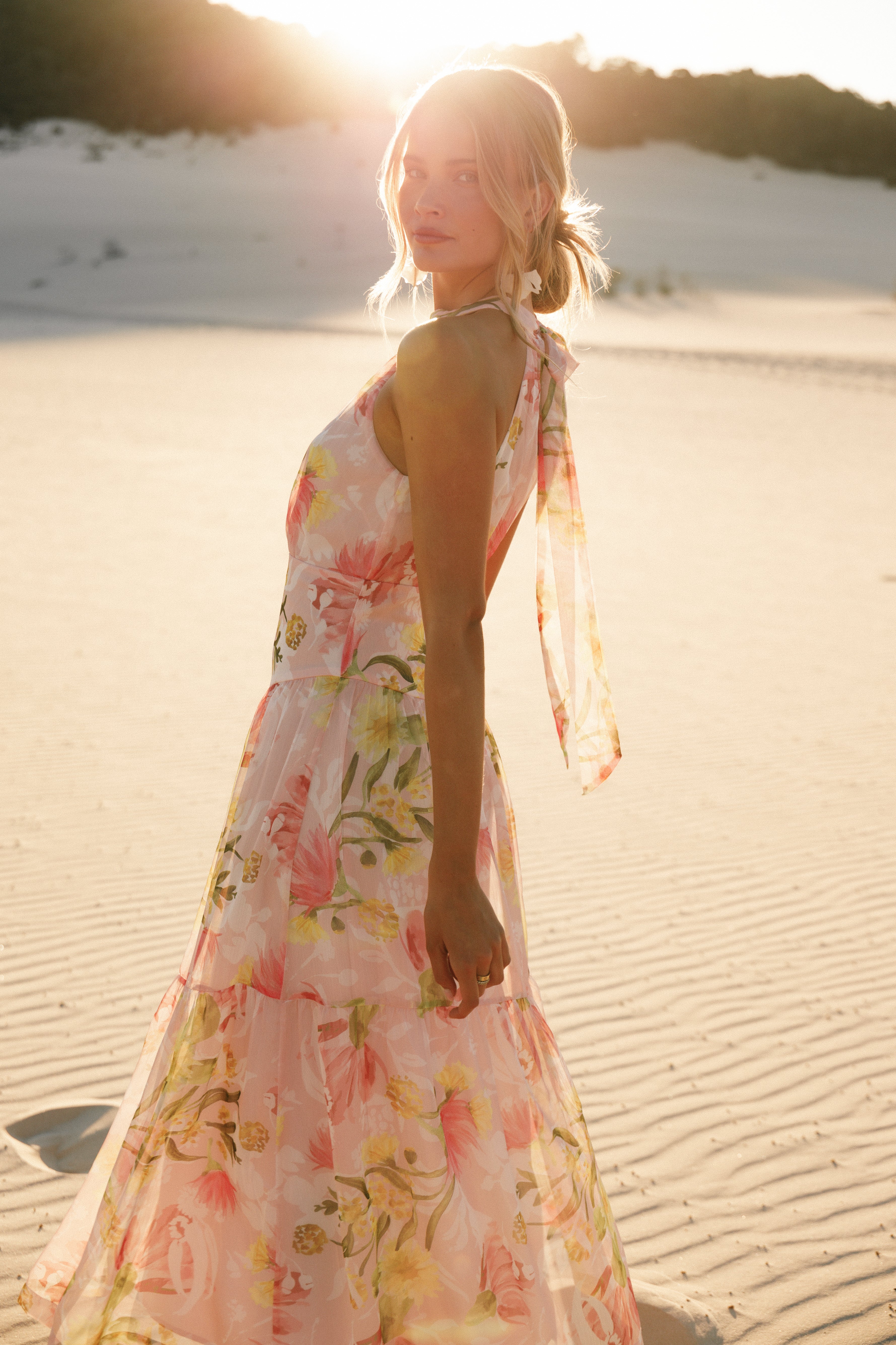 Eden Maxi Dress - Acacia Blossom-Aur Fashion
