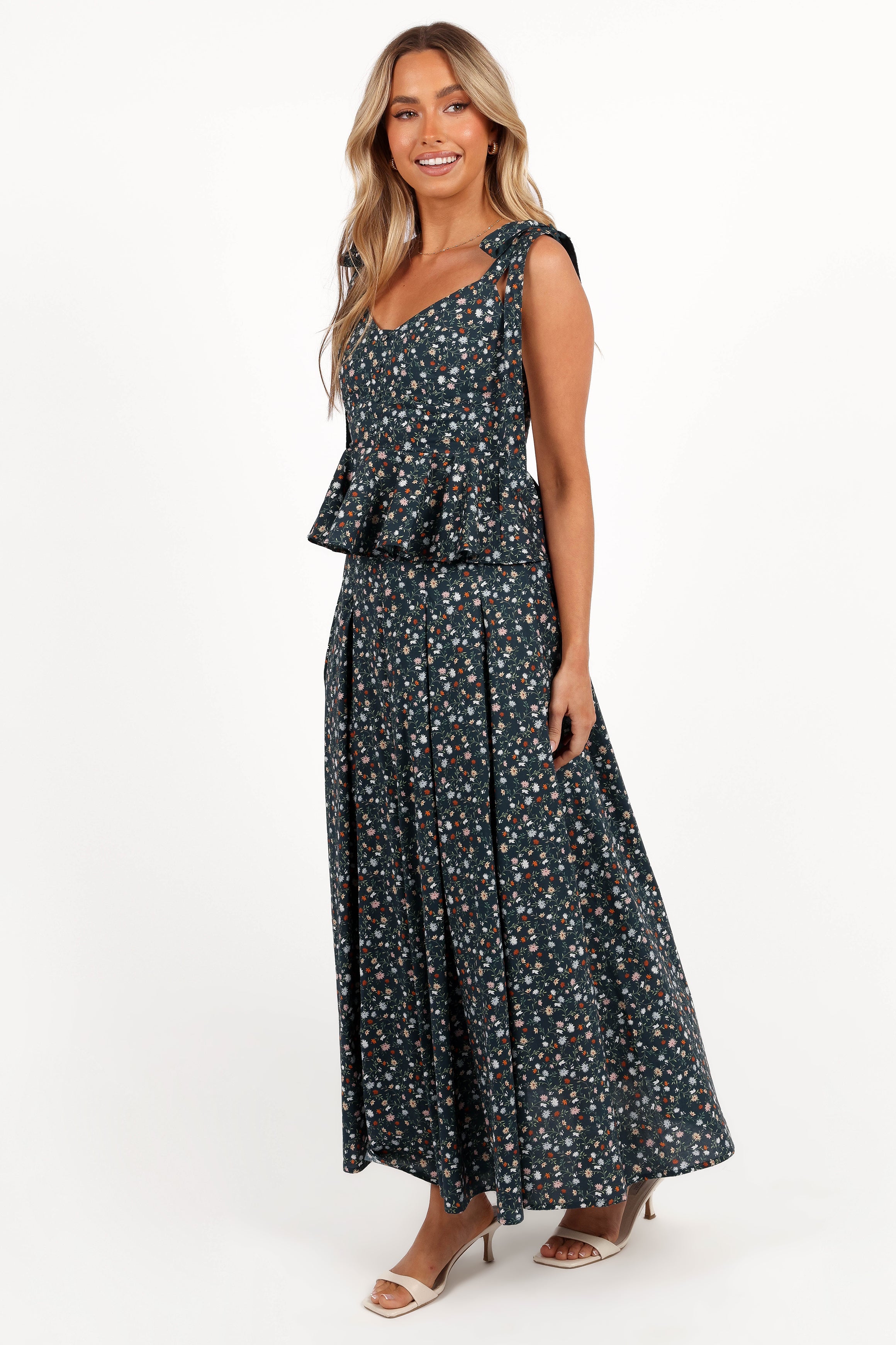 Eden Two Piece Set - Hunter Green-Aur Fashion