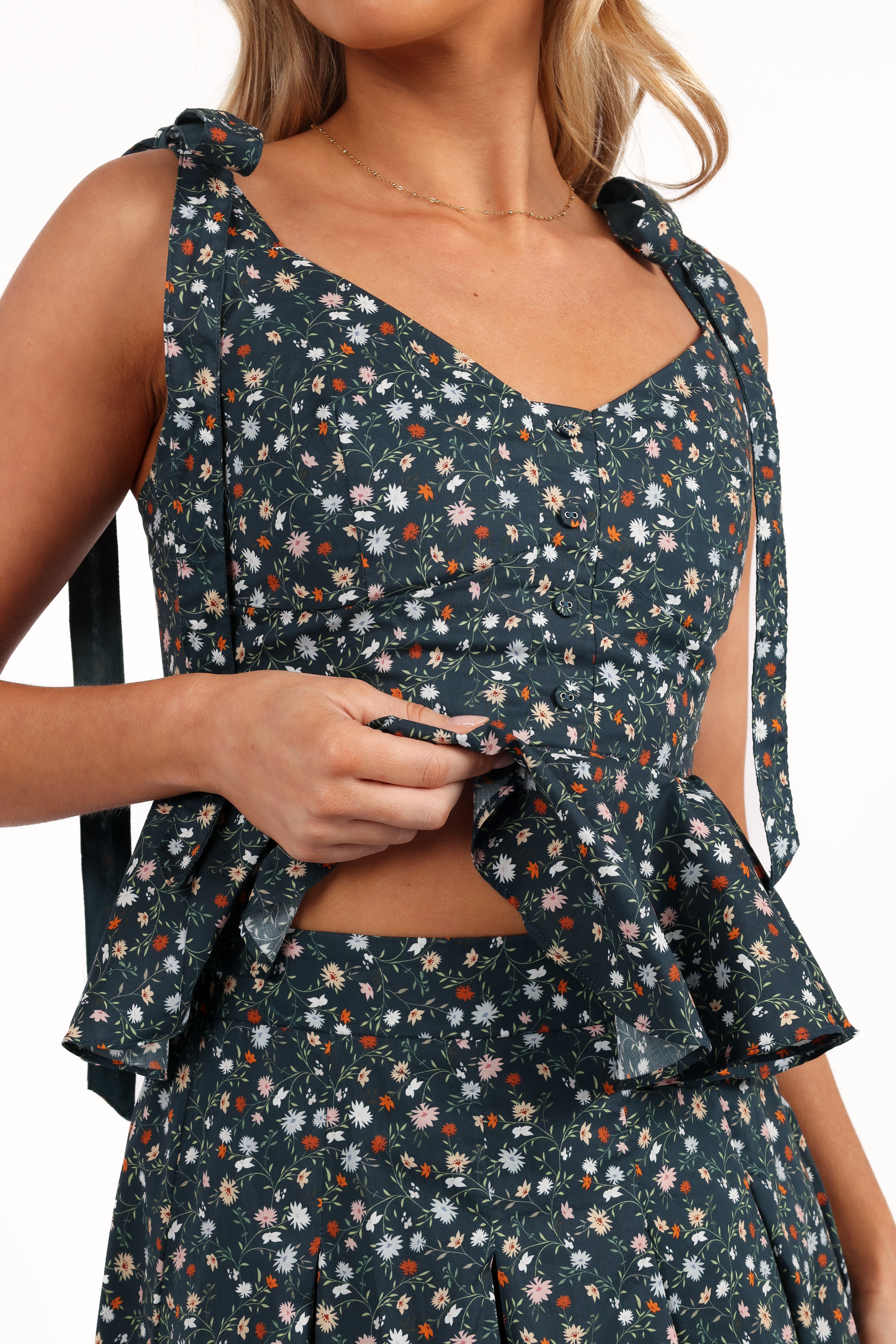 Eden Two Piece Set - Hunter Green-Aur Fashion