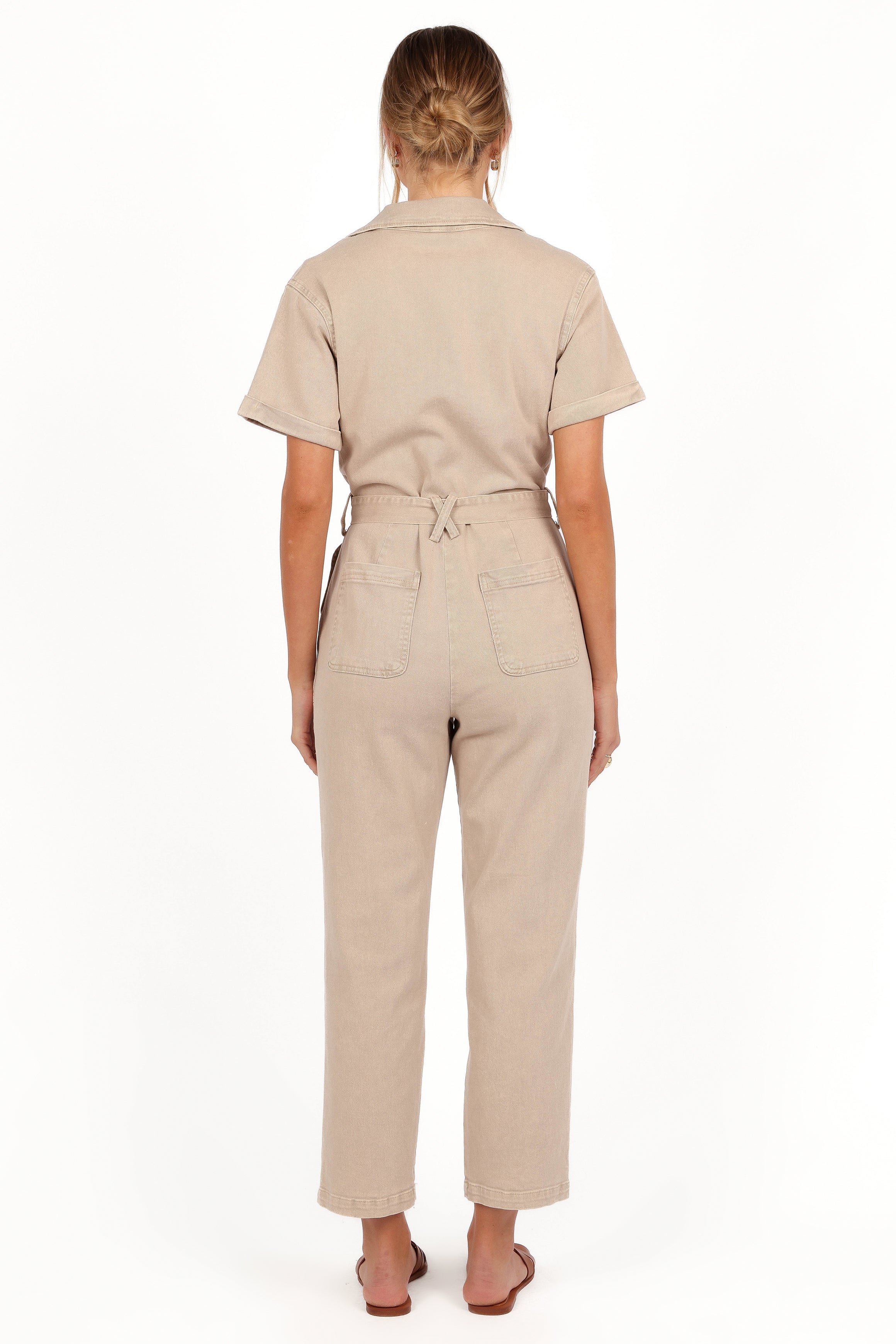 Eleni Jumpsuit - Khaki-Aur Fashion