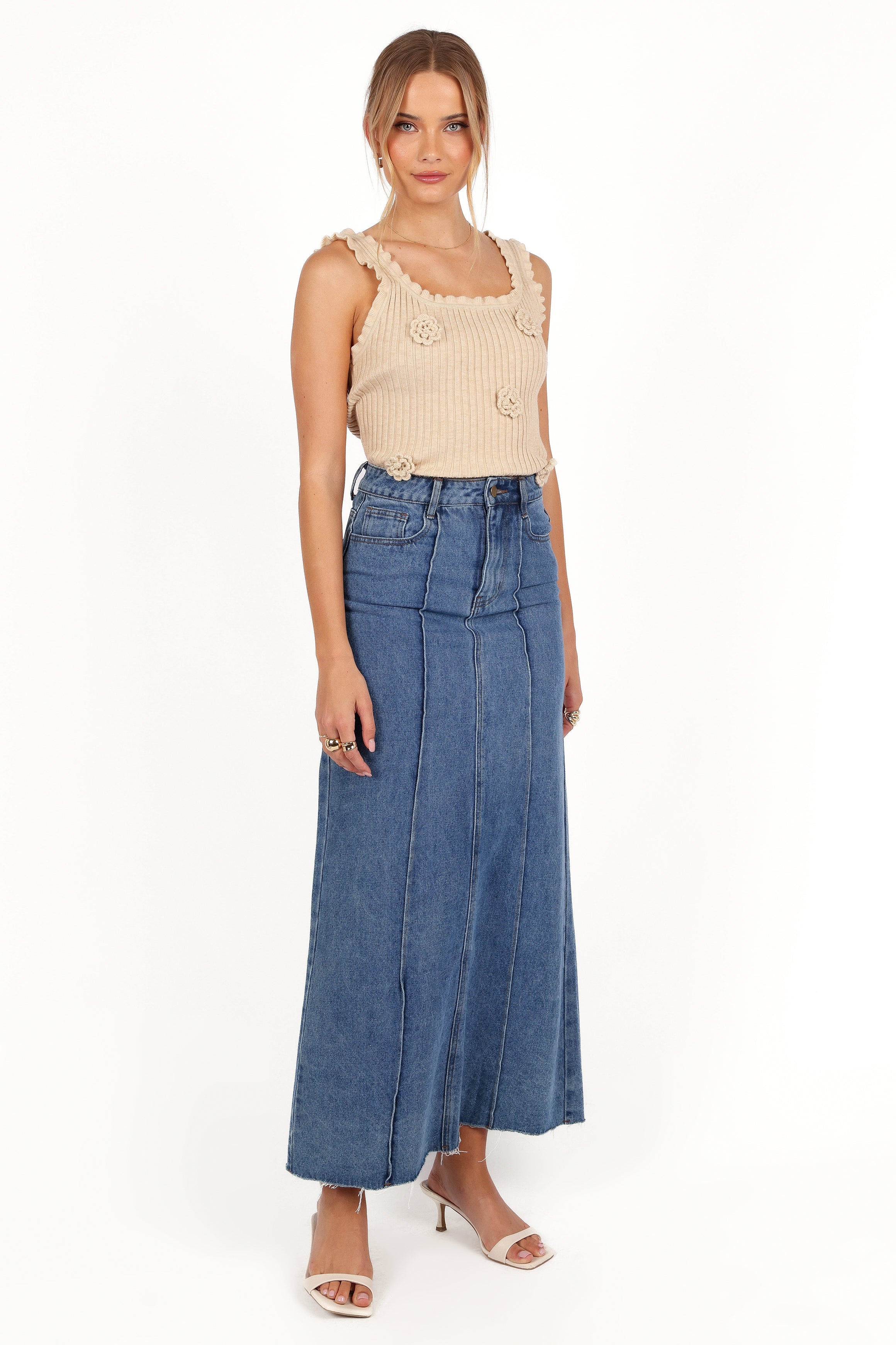 Erin Knit Top - Oatmeal-Aur Fashion