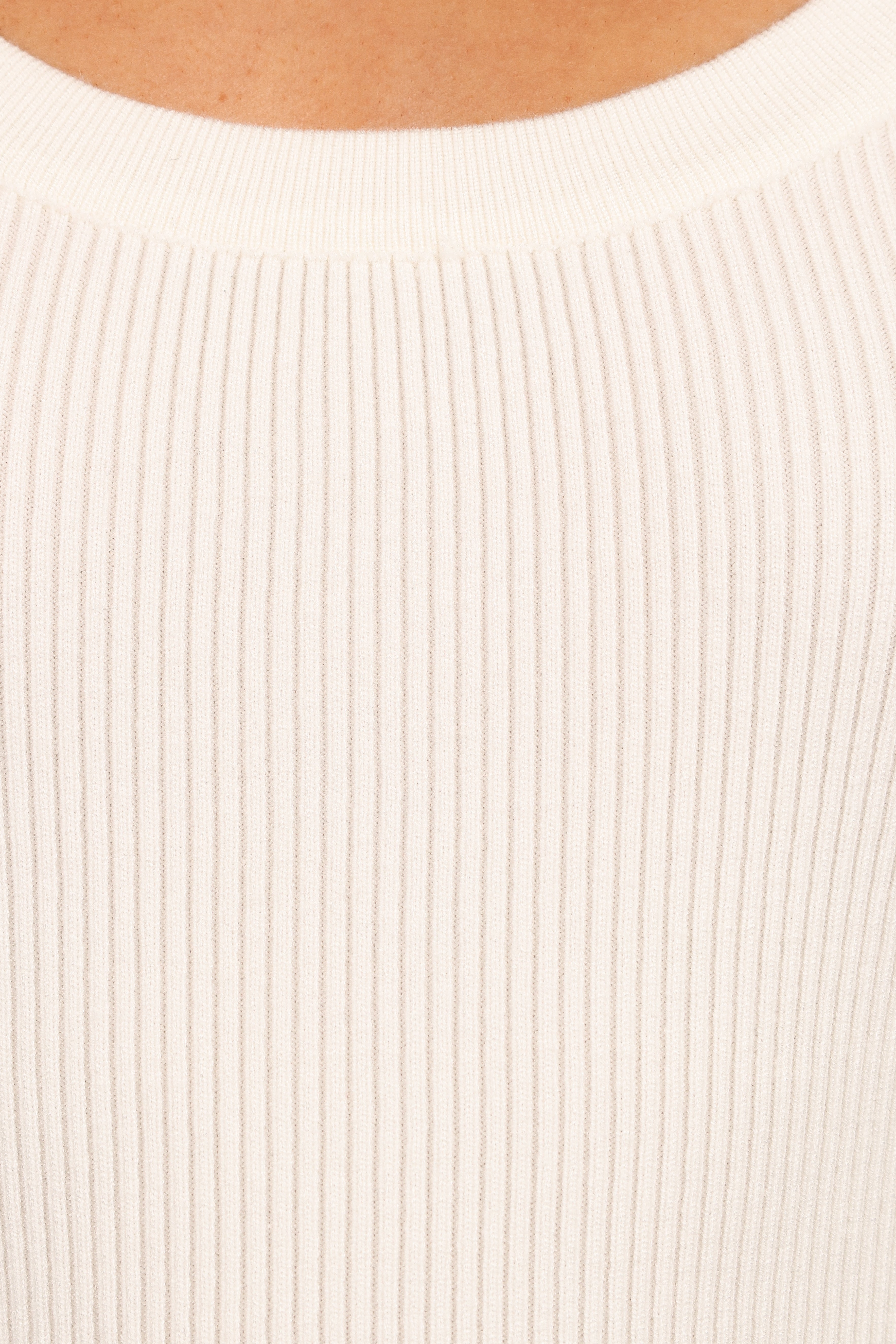 Esme Knit Tank - White-Aur Fashion