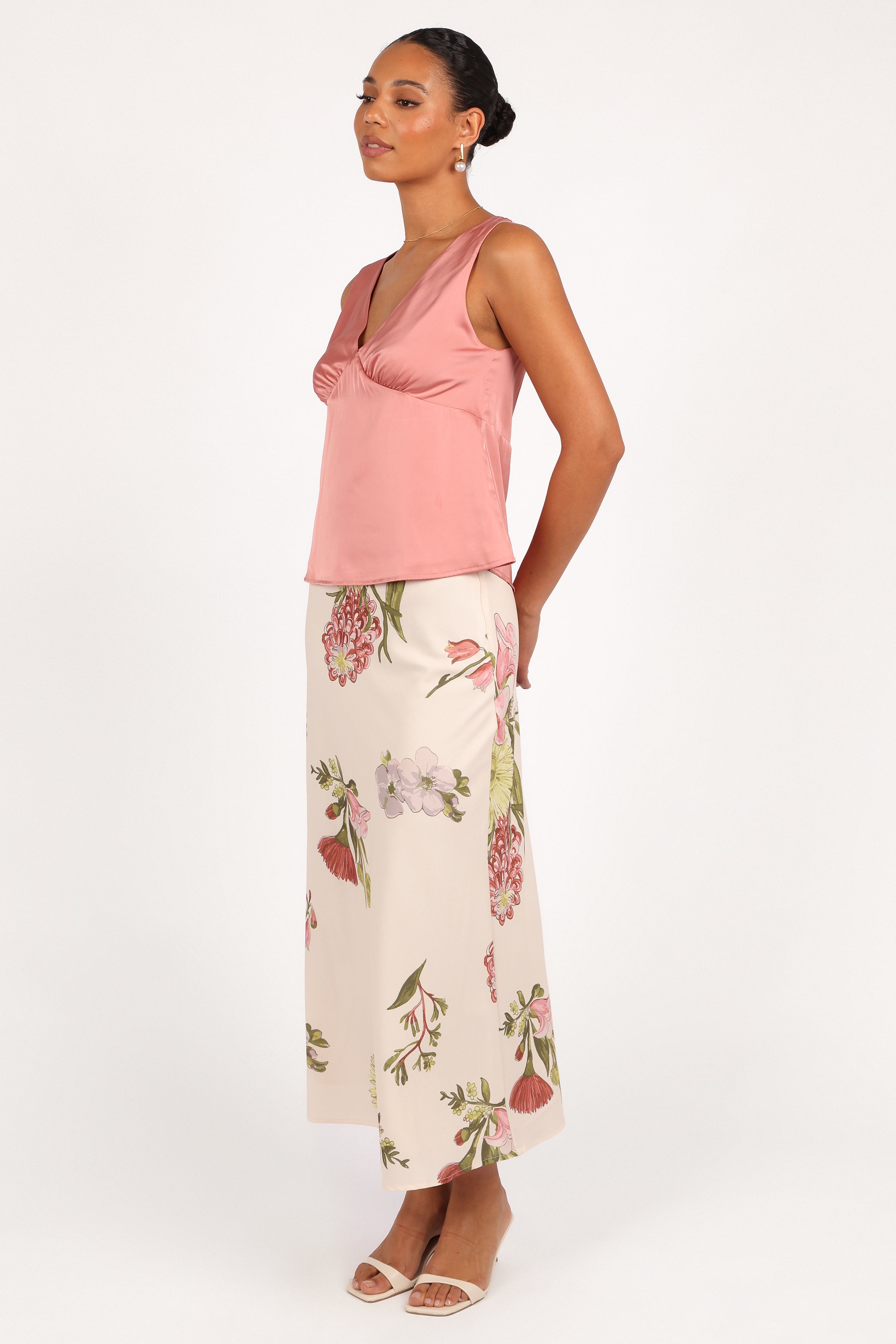 Evie Maxi Skirt - Native Flora-Aur Fashion