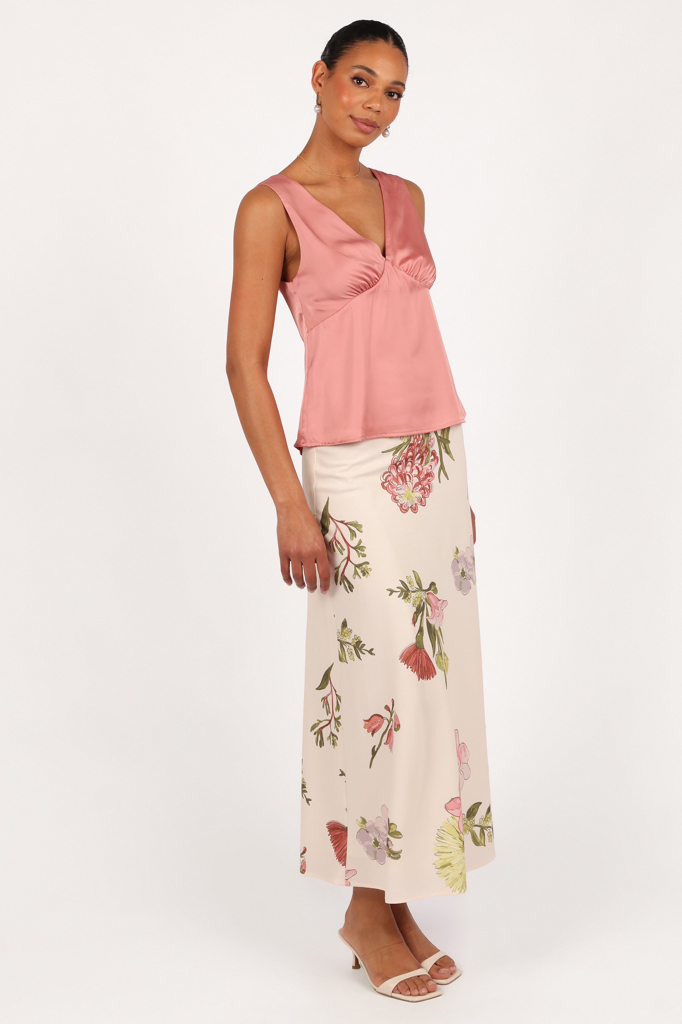 Evie Maxi Skirt - Native Flora-Aur Fashion