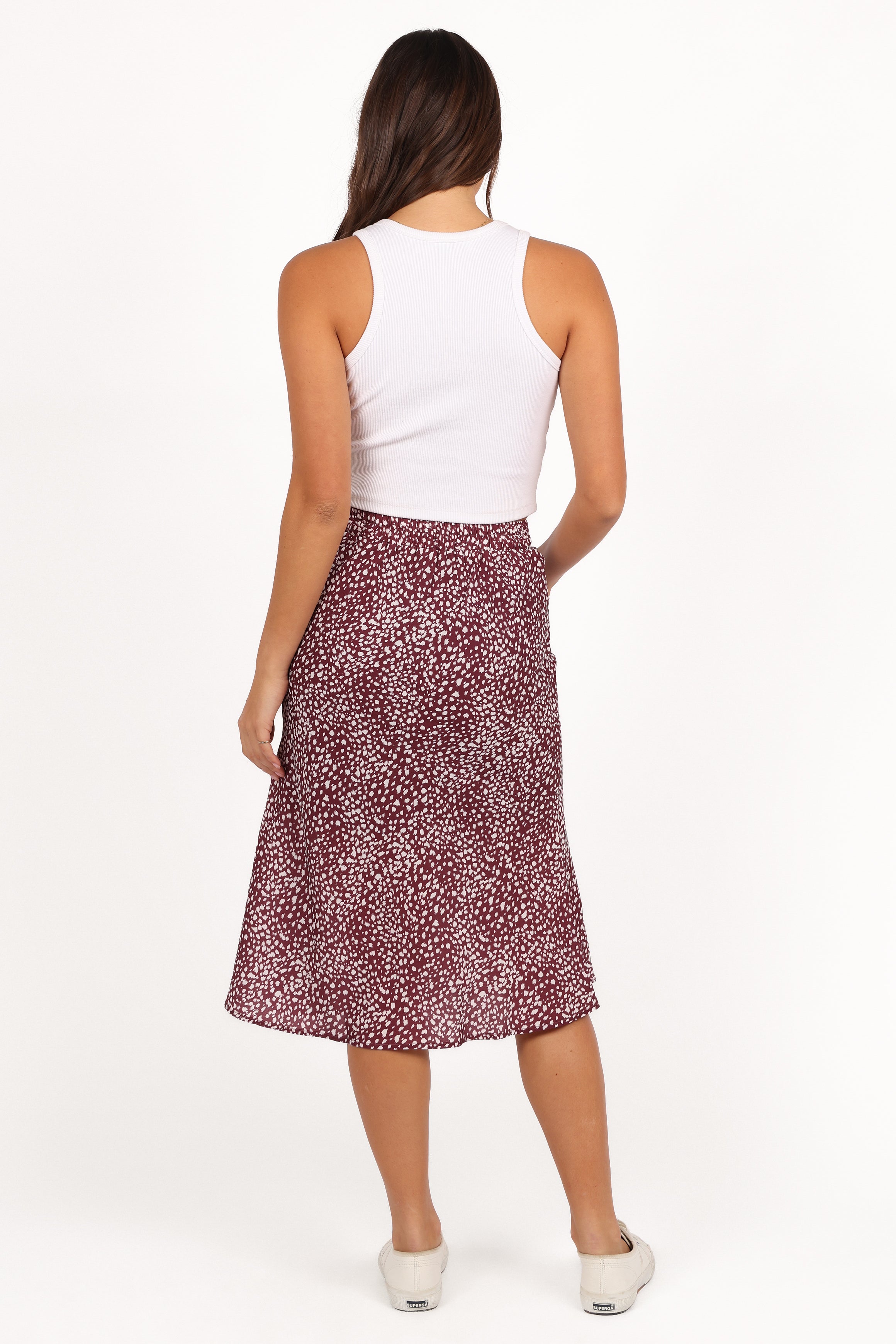 Falco Skirt - Burgundy-Aur Fashion