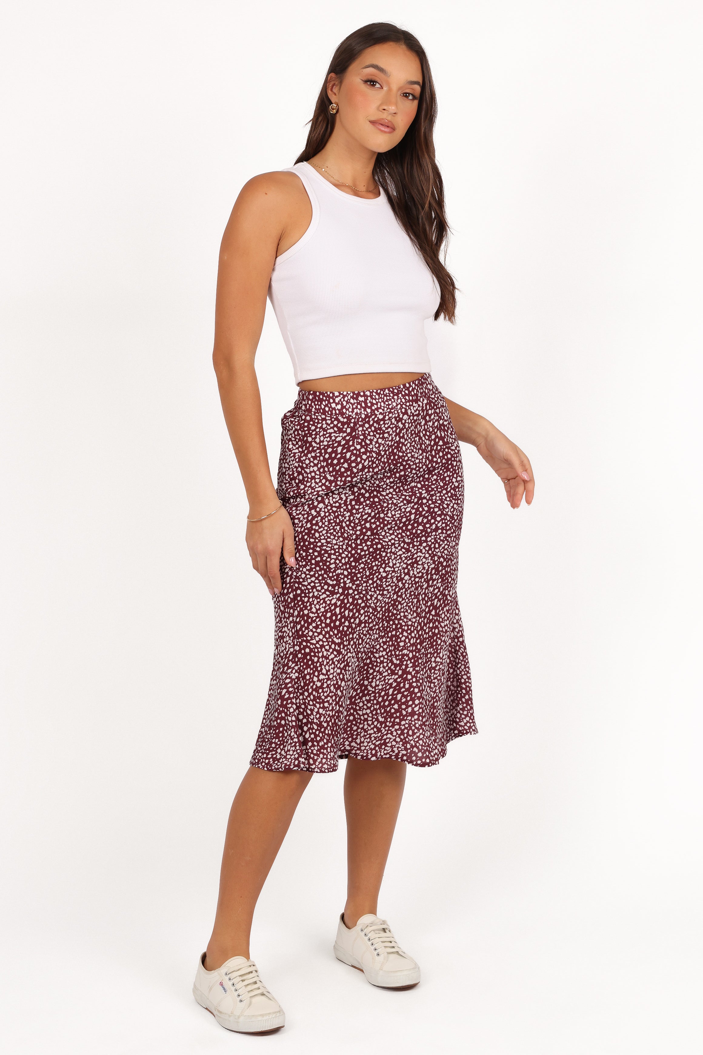 Falco Skirt - Burgundy-Aur Fashion