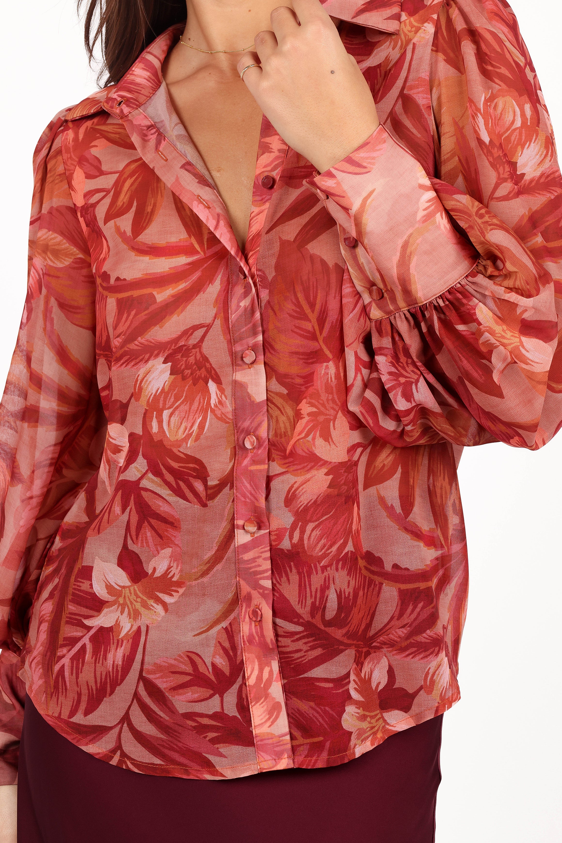 Fleetwood Blouse - Tropics-Aur Fashion