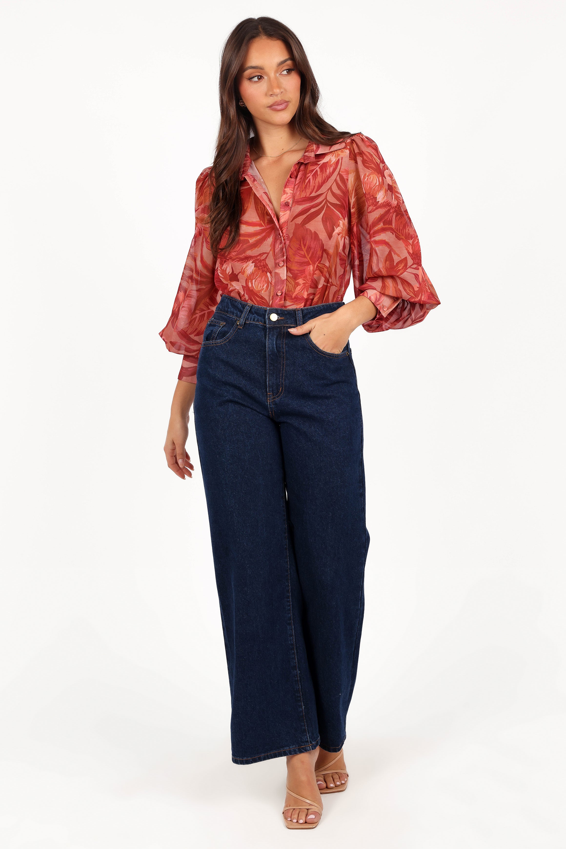 Fleetwood Blouse - Tropics-Aur Fashion