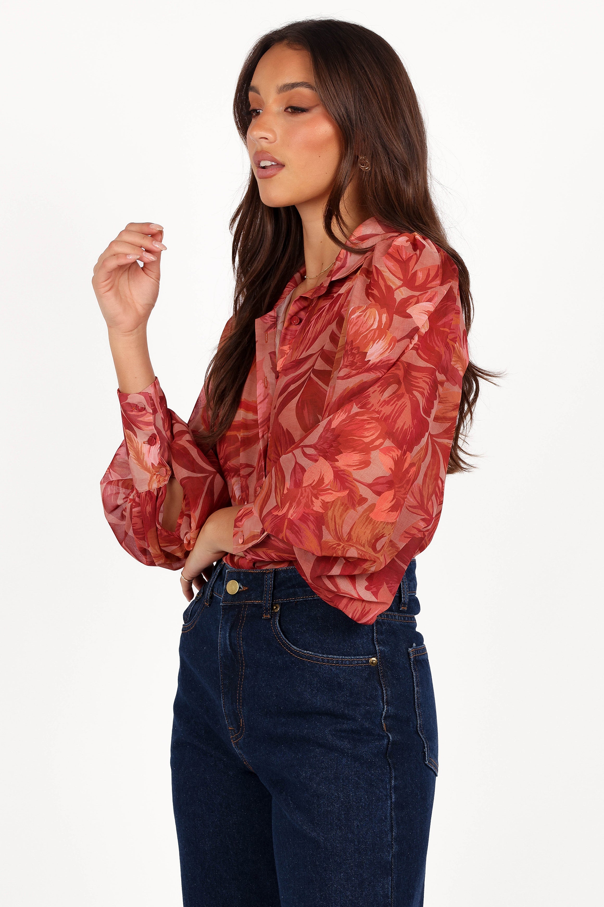 Fleetwood Blouse - Tropics-Aur Fashion