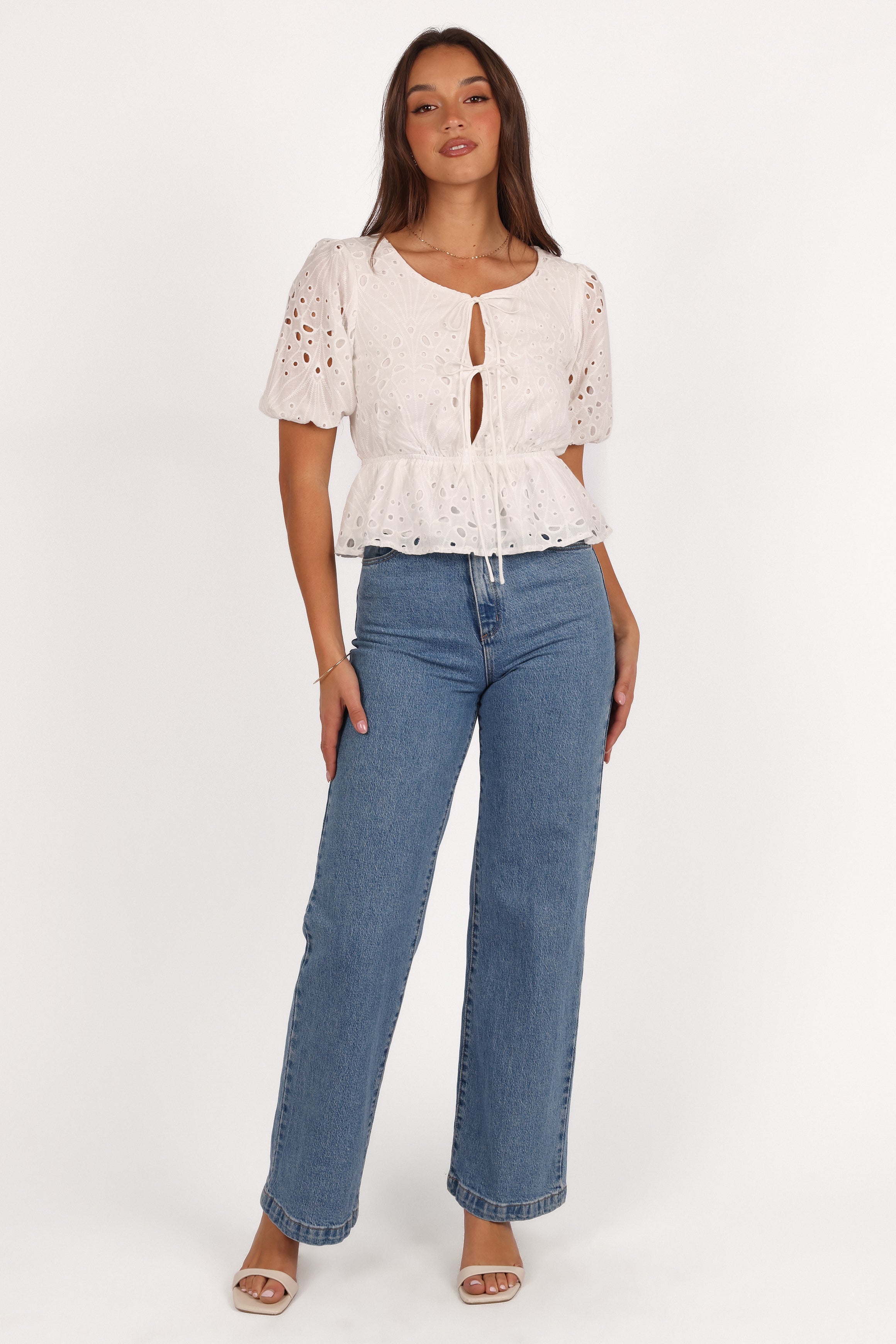 Flora Top - White-Aur Fashion