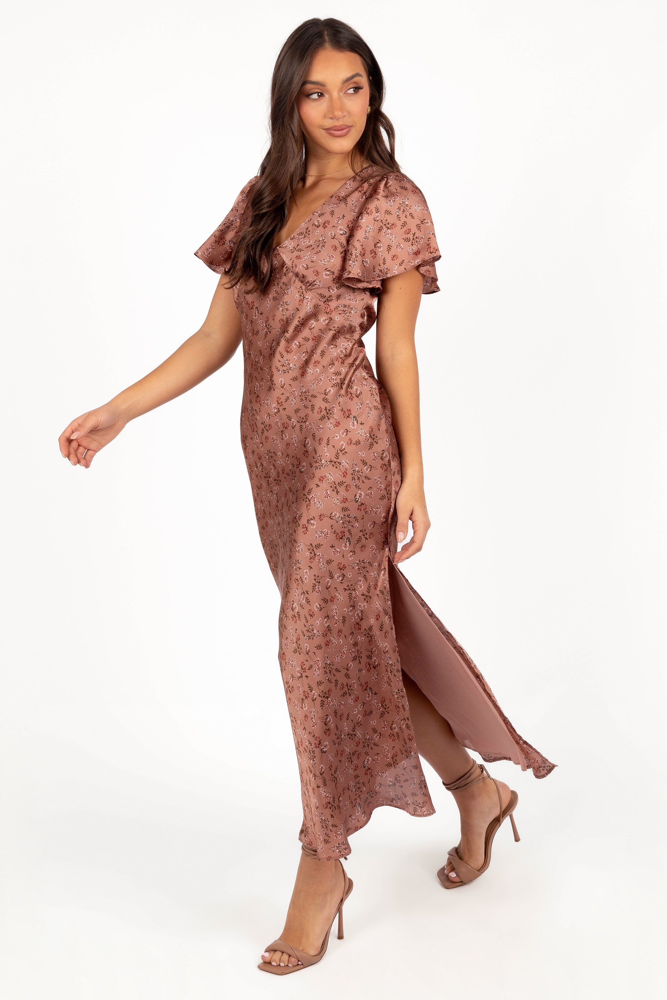 Flossy Maxi Dress - Mauve-Aur Fashion