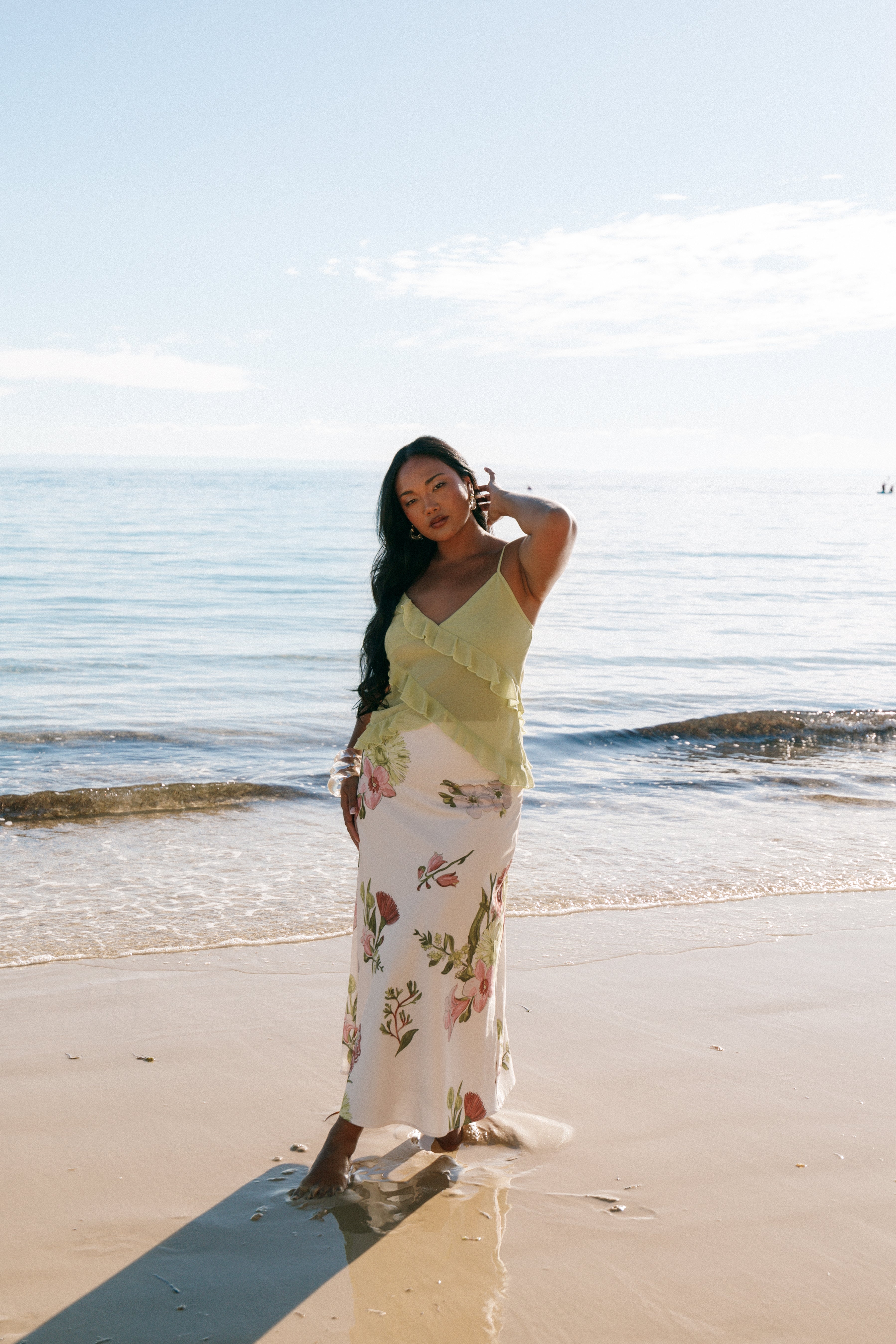 Evie Maxi Skirt - Native Flora-Aur Fashion