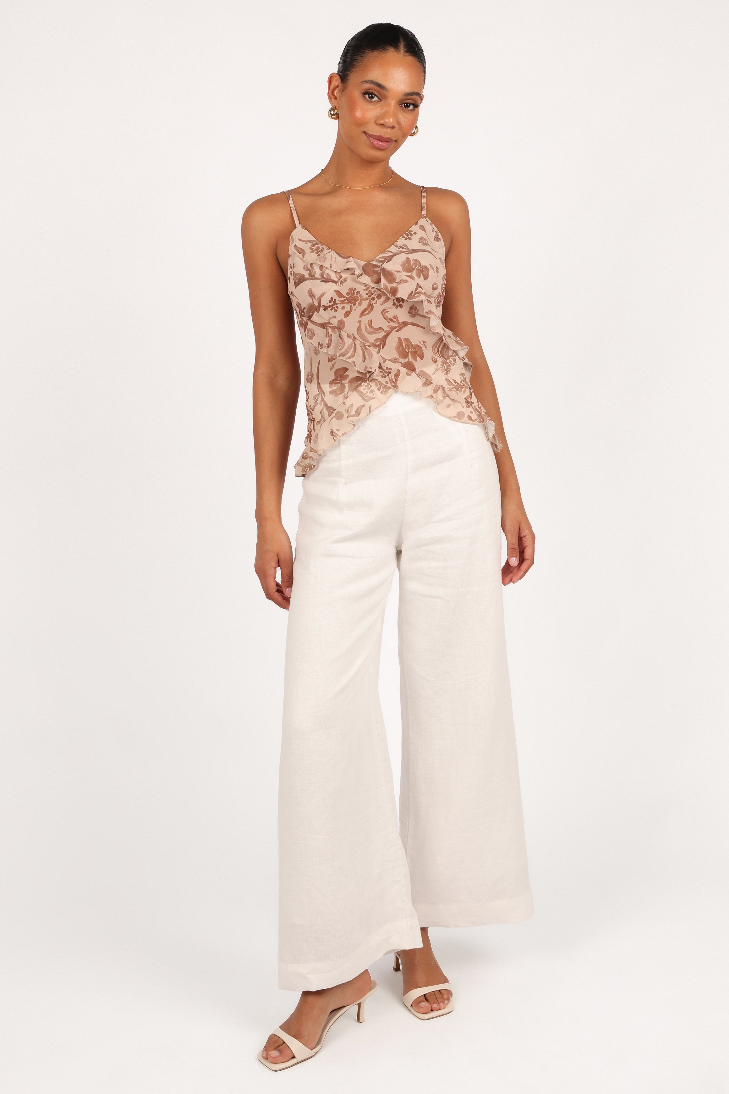 Gabrielle Ruffle Top - Wild Orchid-Aur Fashion