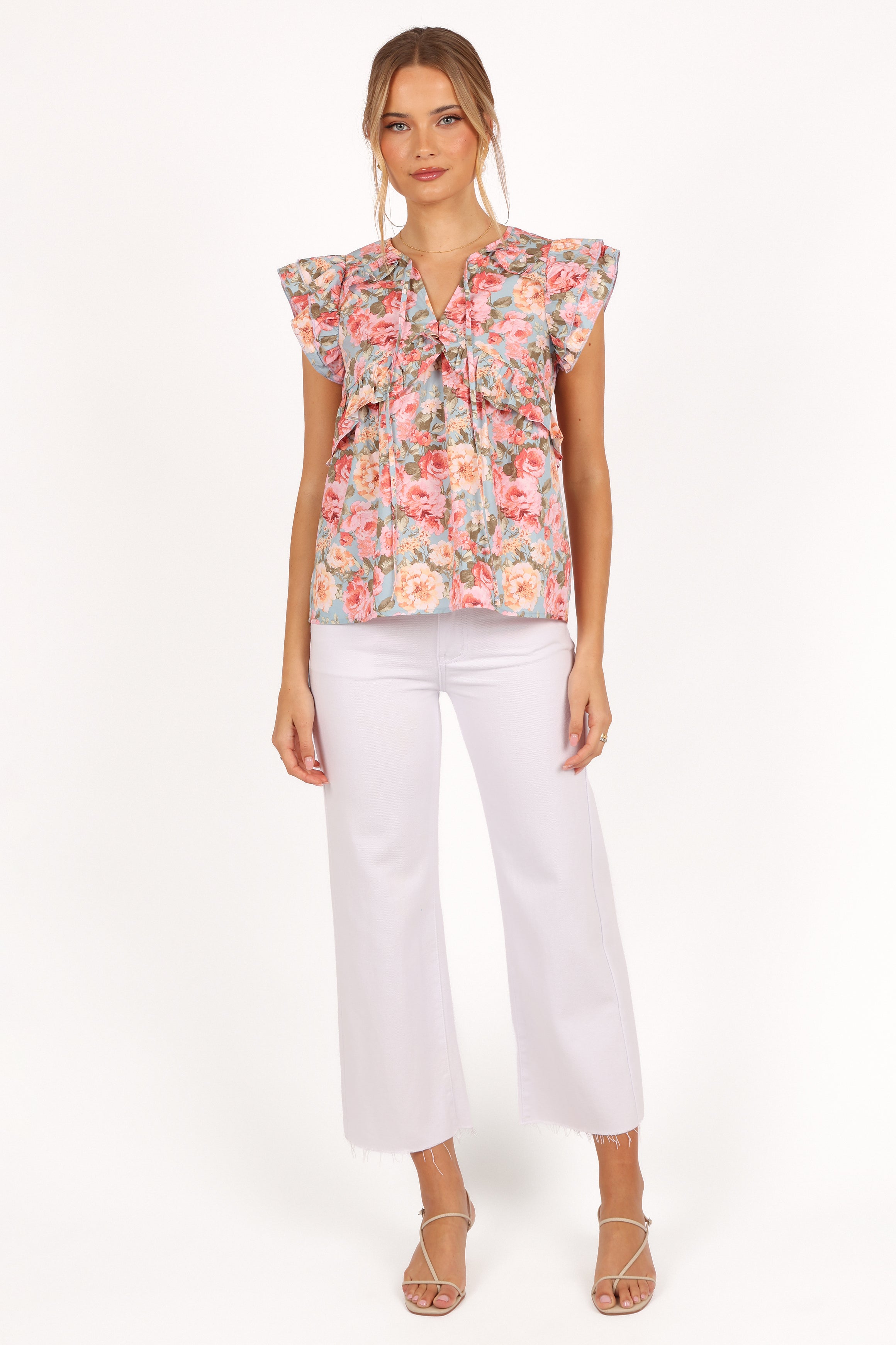 Gracey Top - Vintage Blue-Aur Fashion