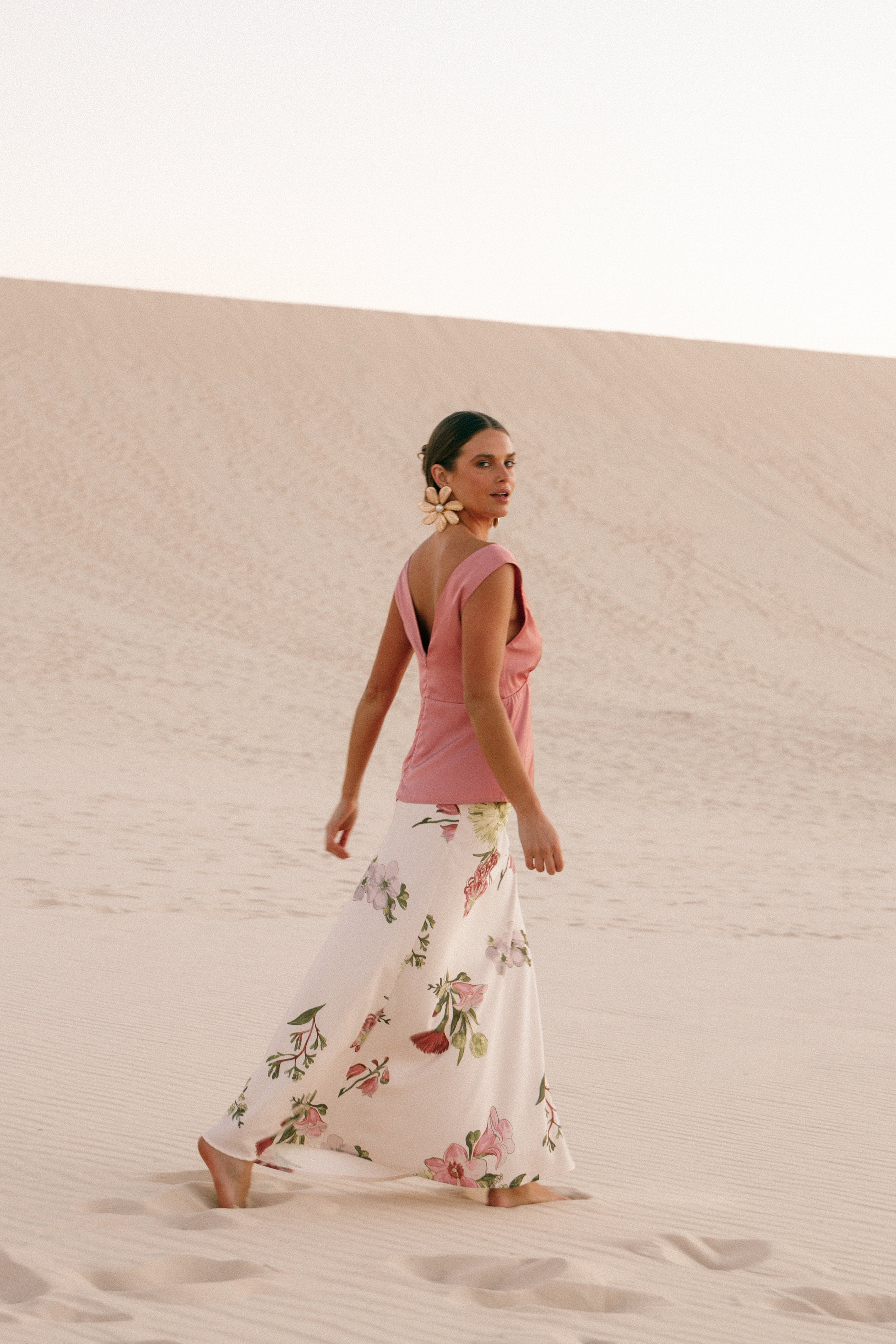 Evie Maxi Skirt - Native Flora-Aur Fashion