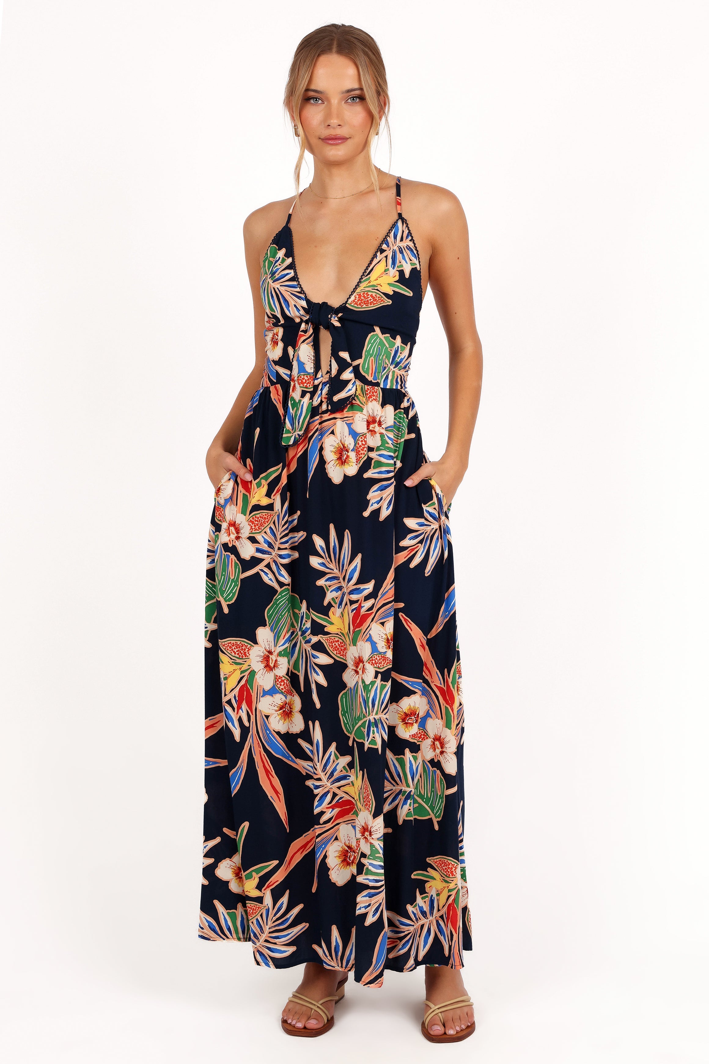 Jodie Maxi Dress - Oceana Garden-Aur Fashion