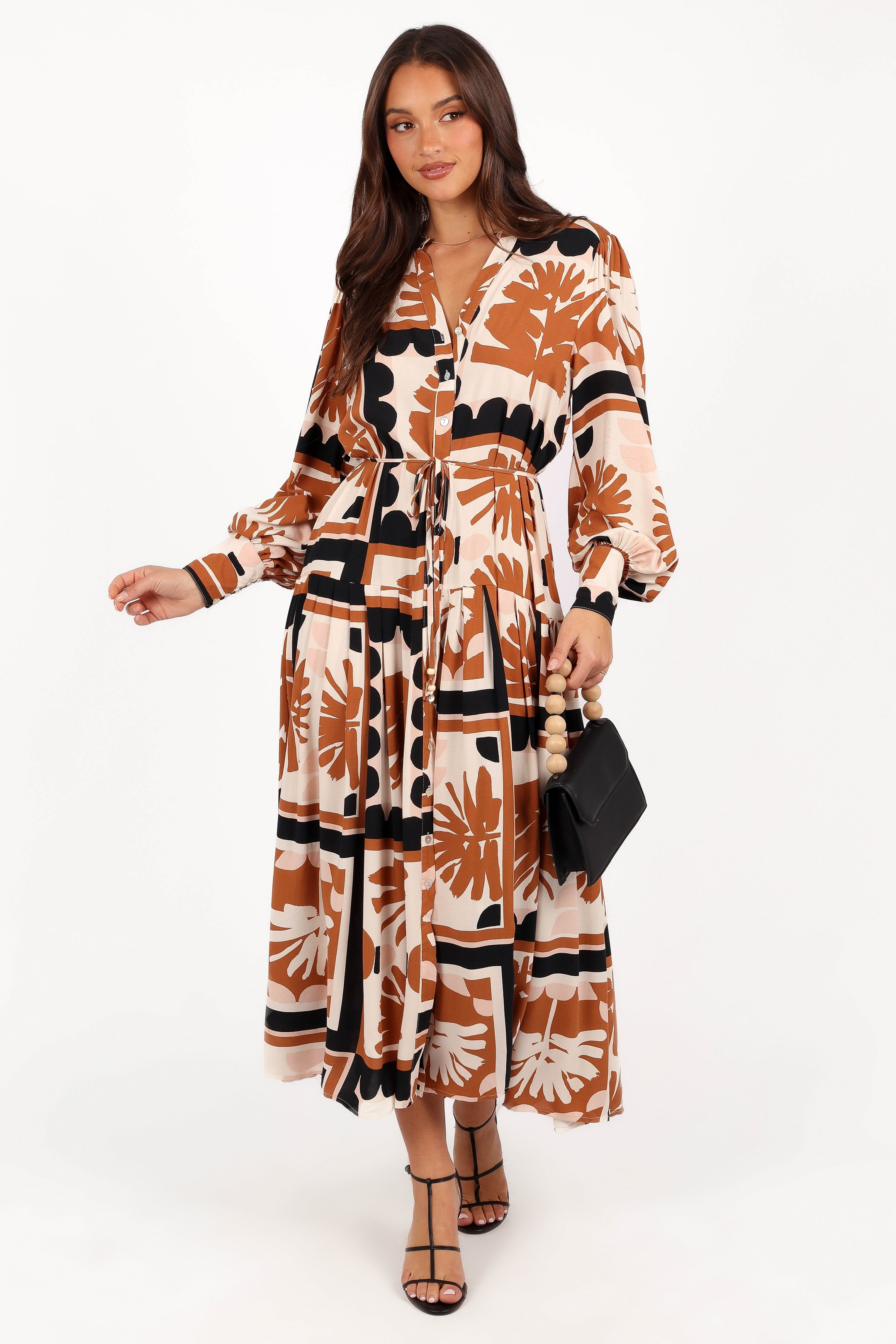 Jules Long Sleeve Dress - Multi-Aur Fashion