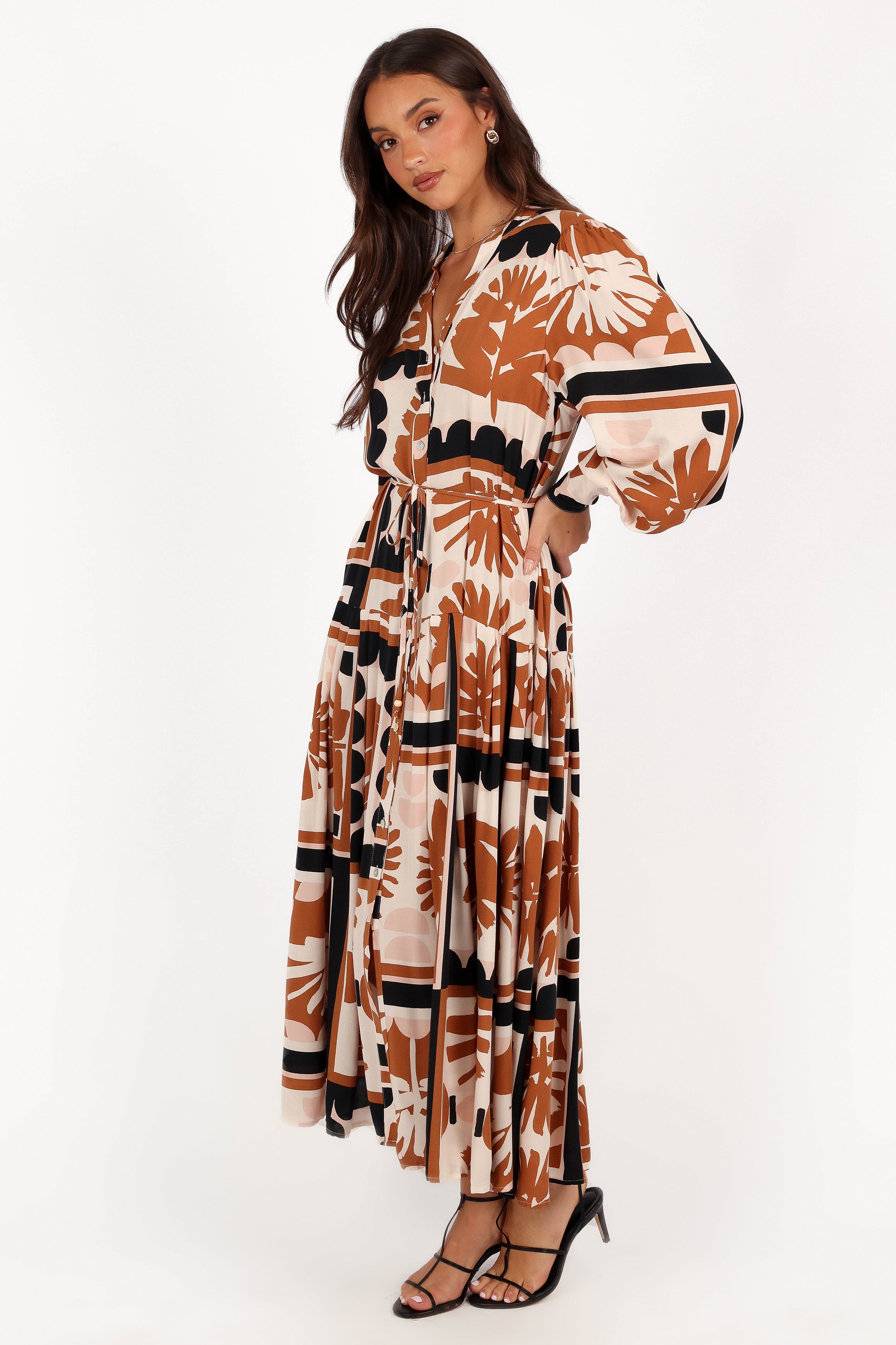 Jules Long Sleeve Dress - Multi-Aur Fashion