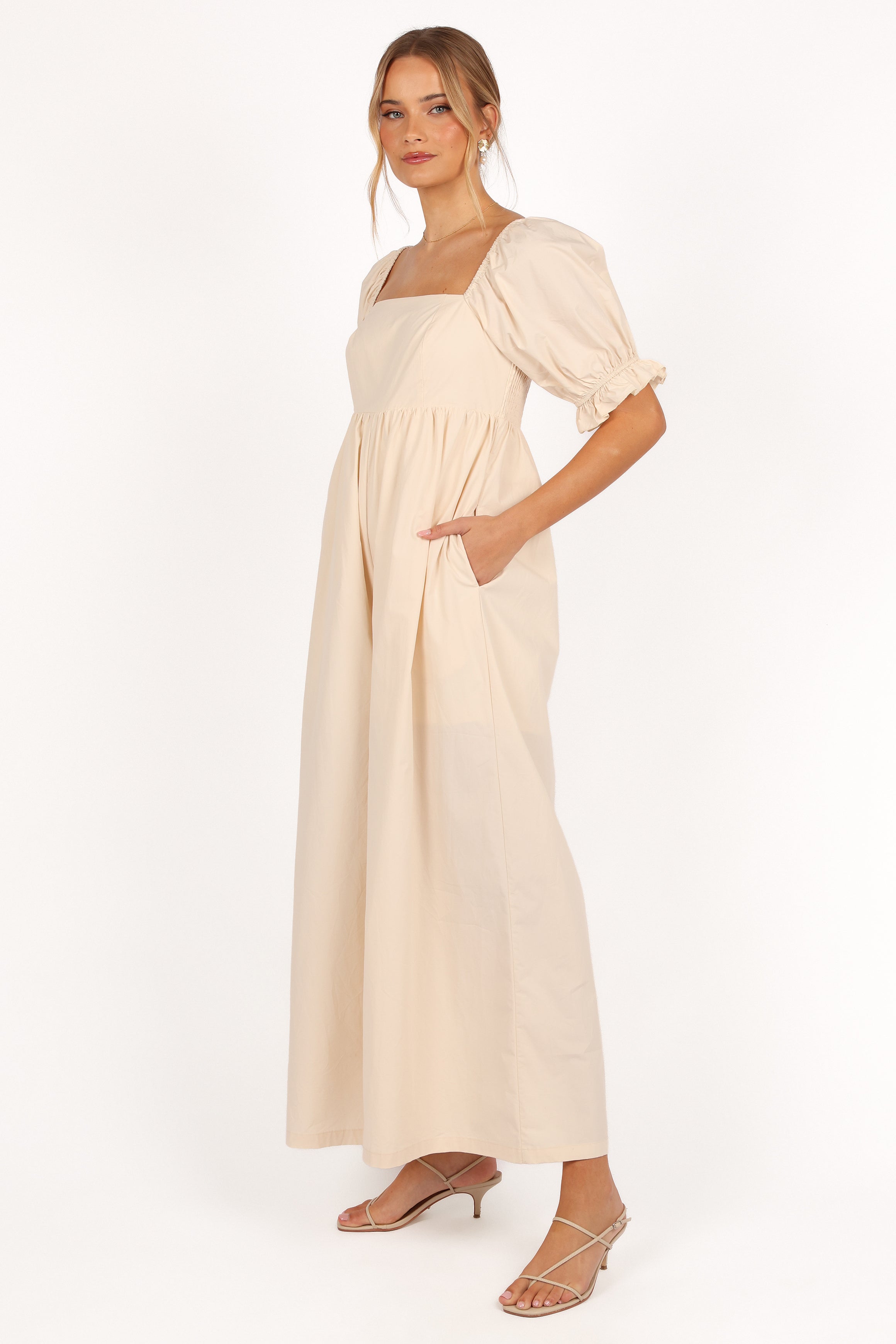 Juliette Jumpsuit - Ecru-Aur Fashion