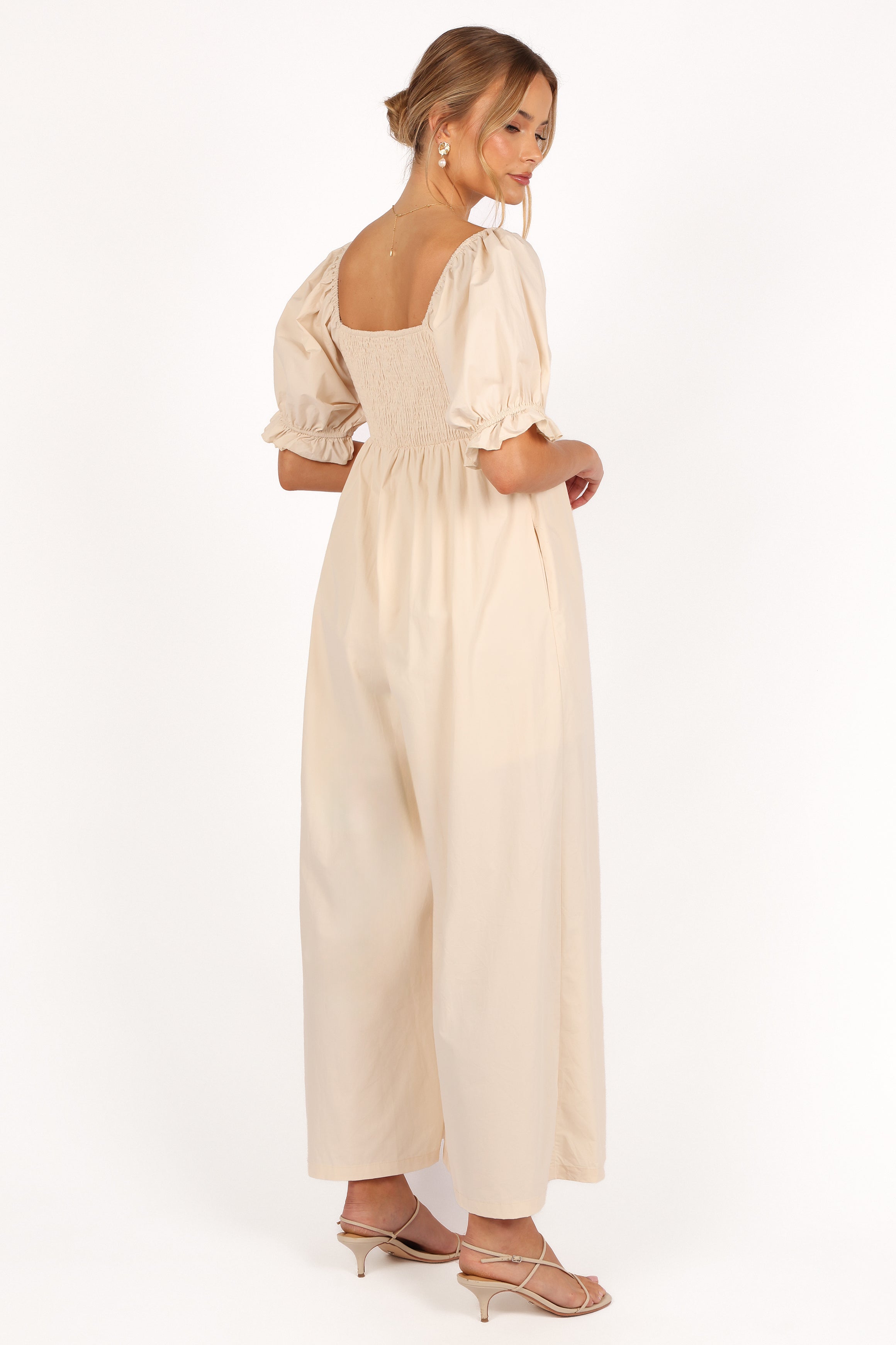 Juliette Jumpsuit - Ecru-Aur Fashion