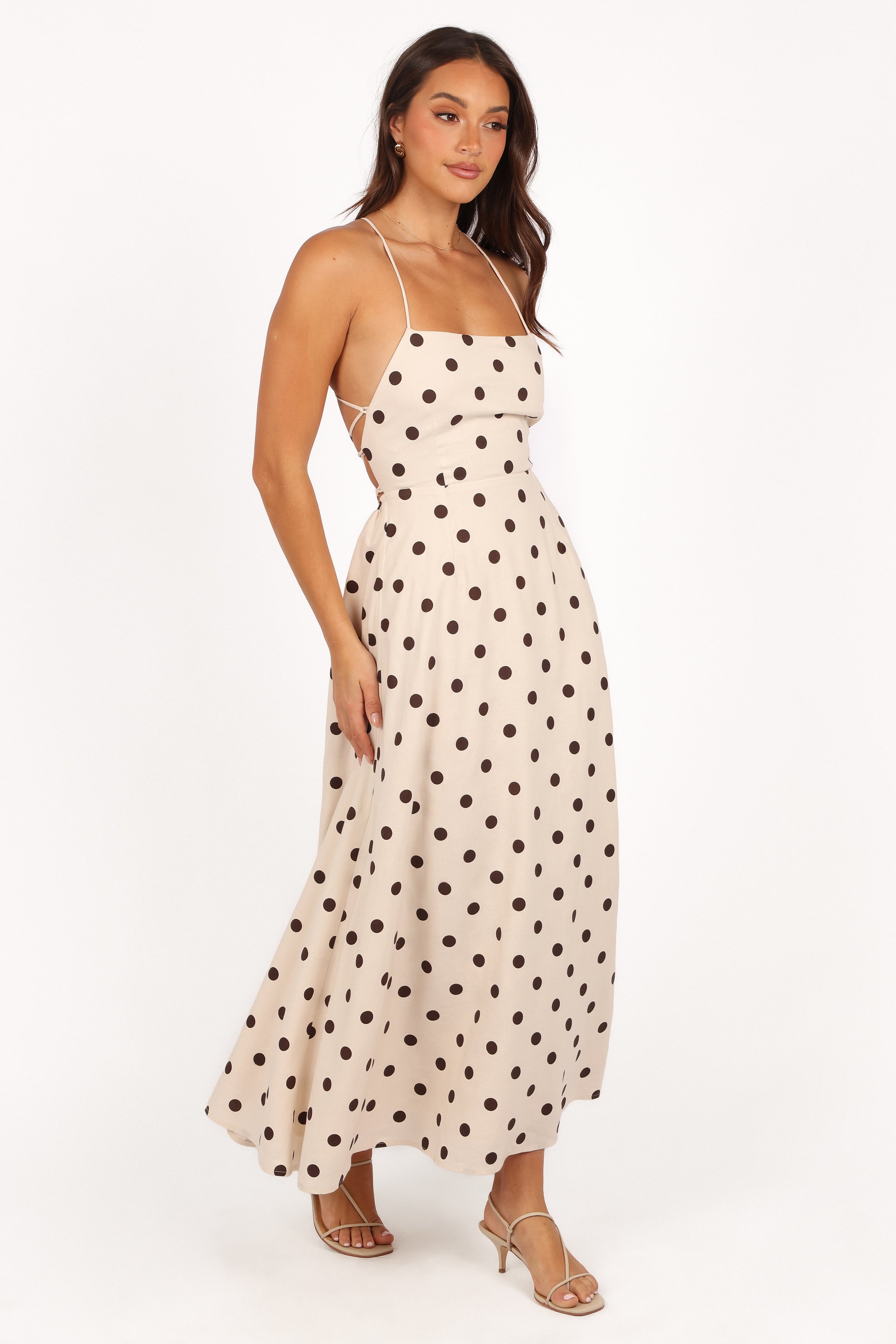 Kailana Midi Dress - Cream-Aur Fashion