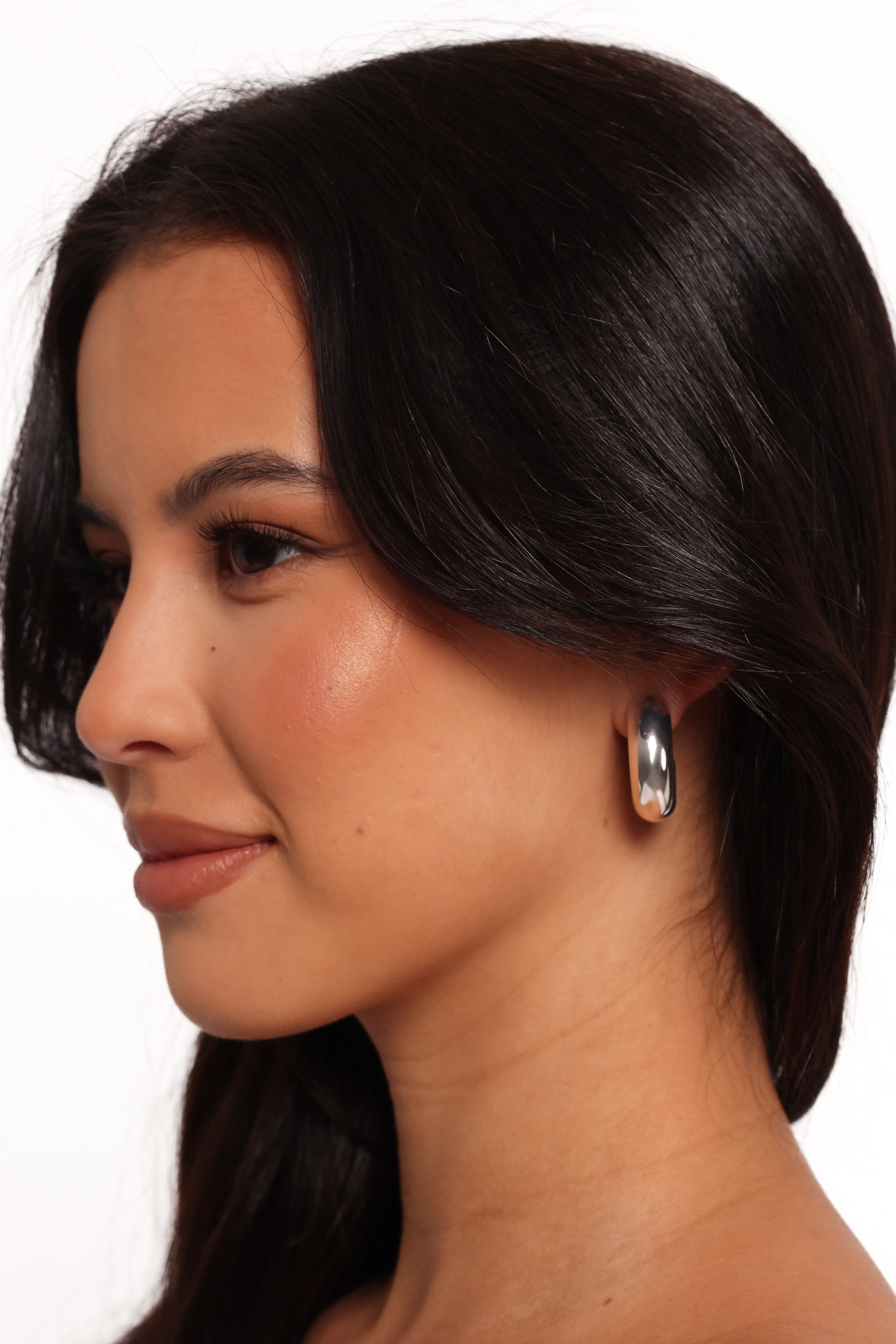 Katie Hoop Earrings - Silver-Aur Fashion