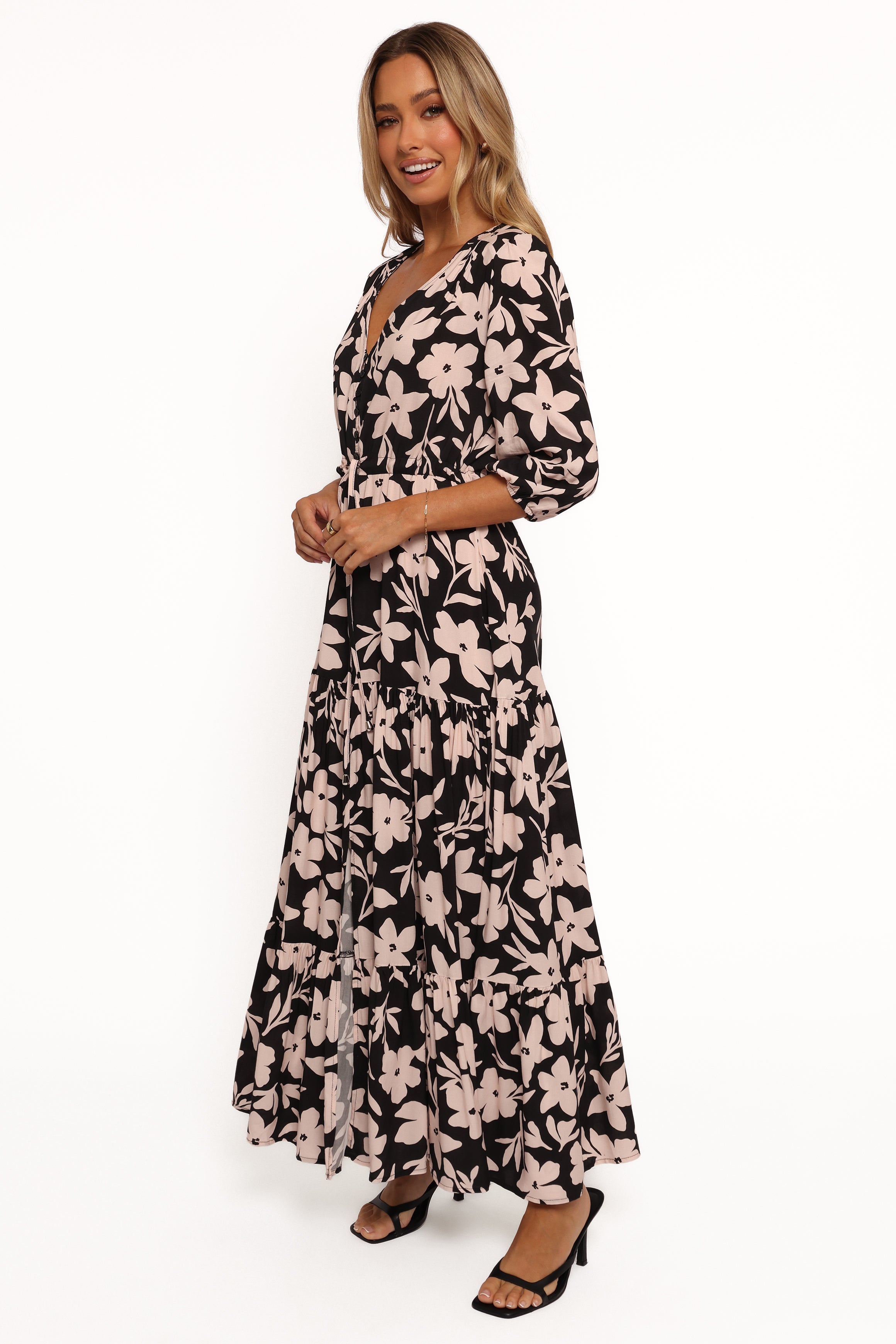 Kelda Dress - Black Augusta Print-Aur Fashion
