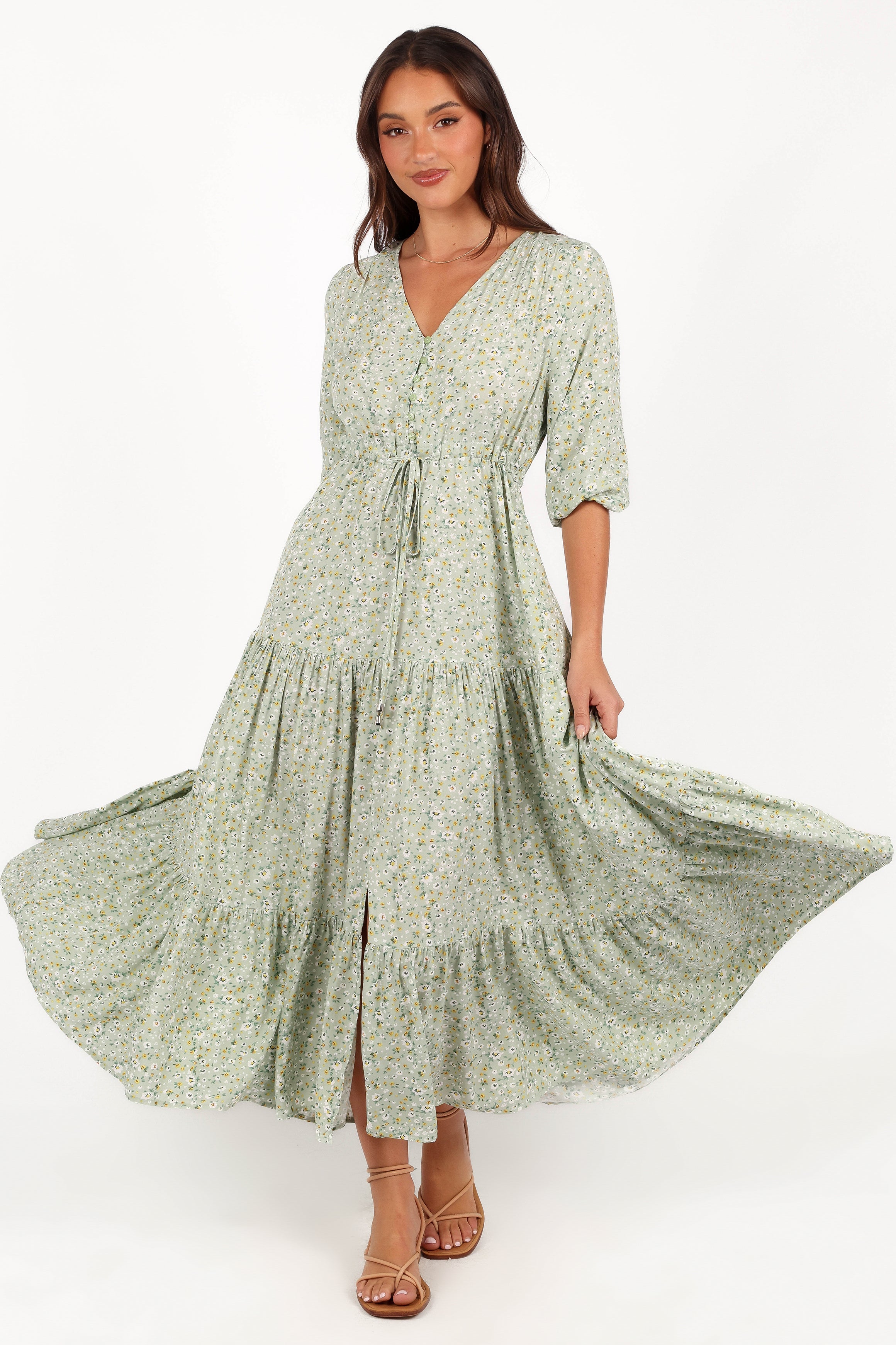 Kelda Dress - Floral Print-Aur Fashion
