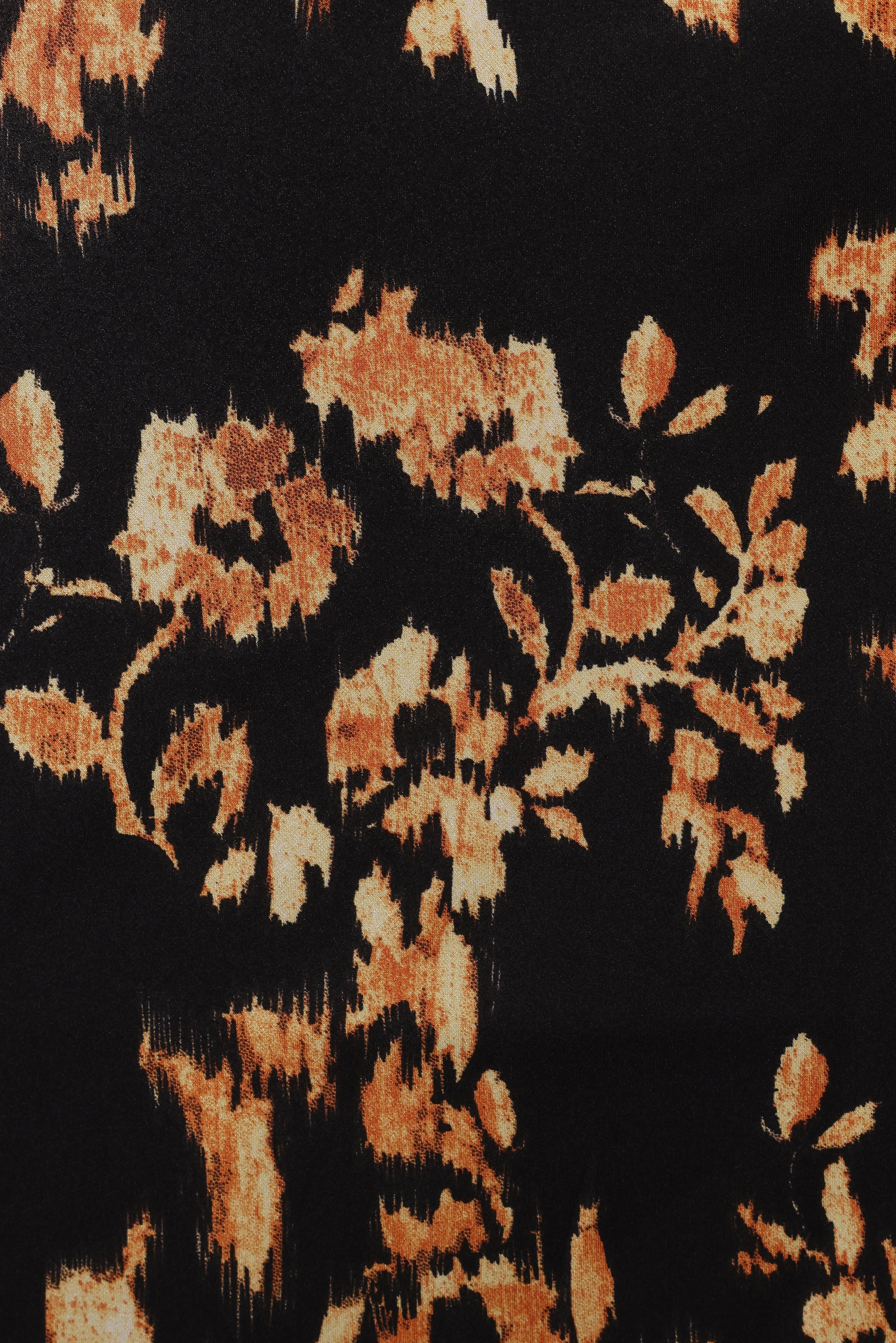 Kenna Satin Midi Skirt - Midnight Glow-Aur Fashion