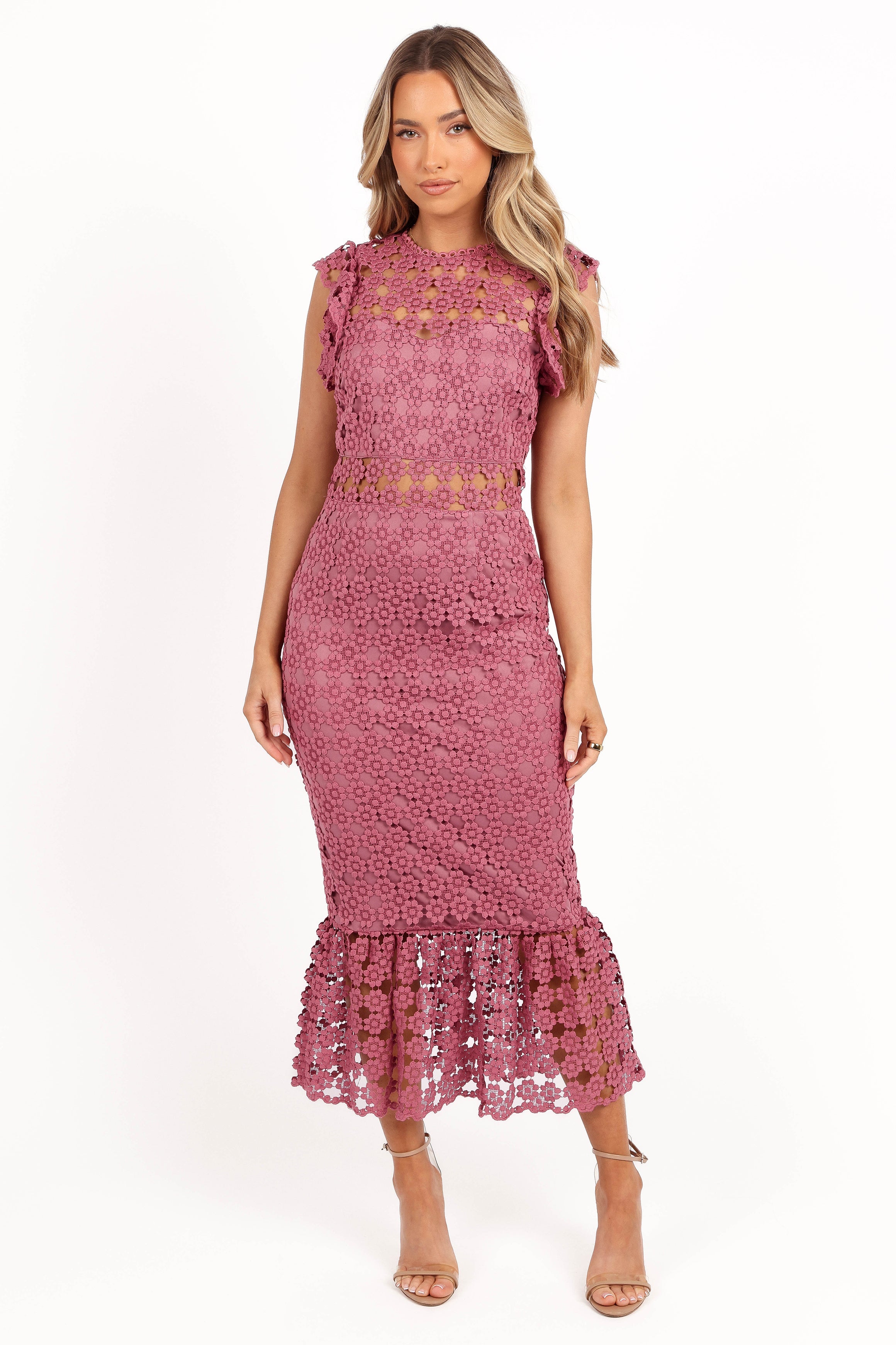 Lauren Dress - Dark Rose-Aur Fashion