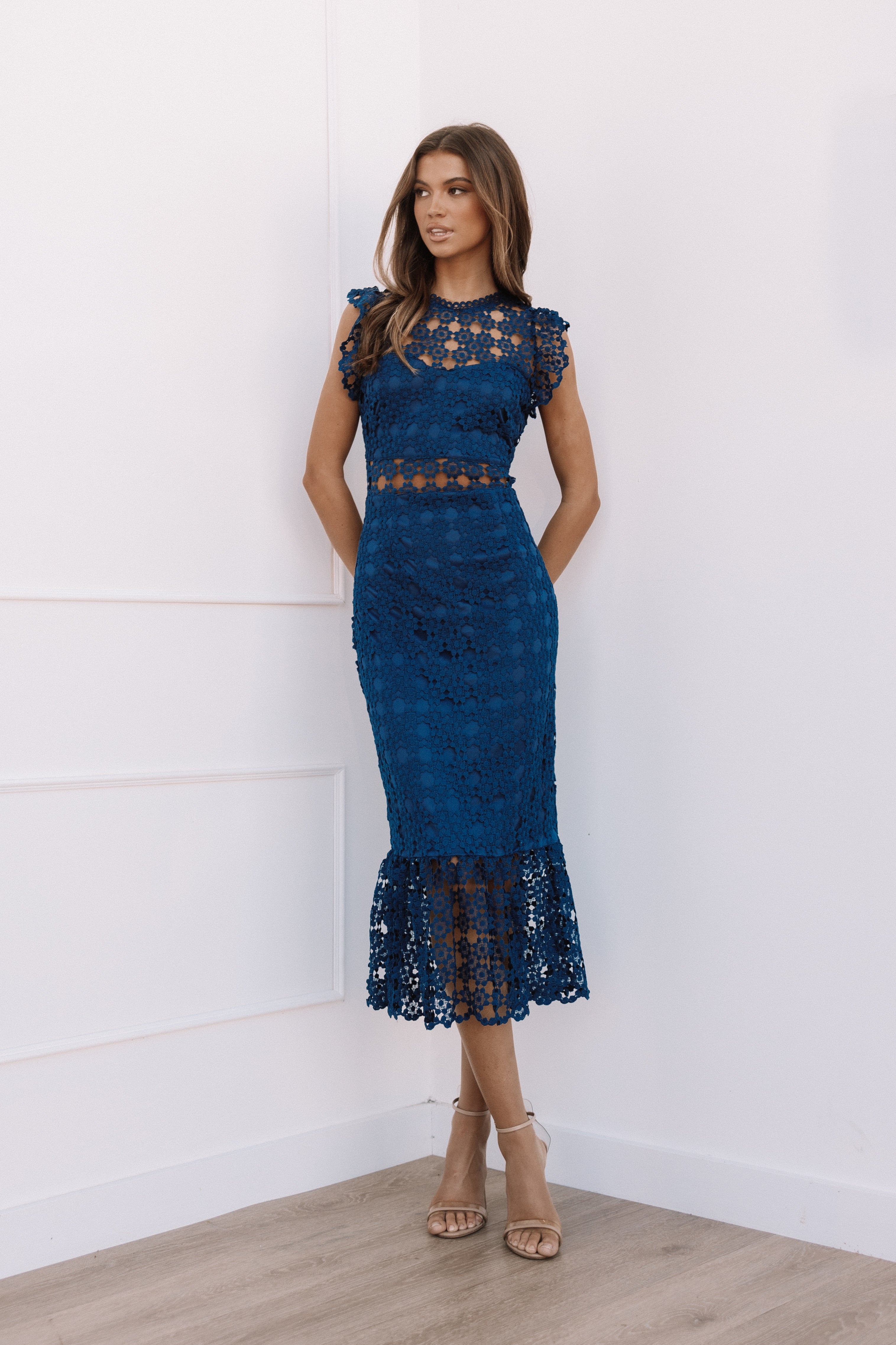 Lauren Dress - Navy-Aur Fashion