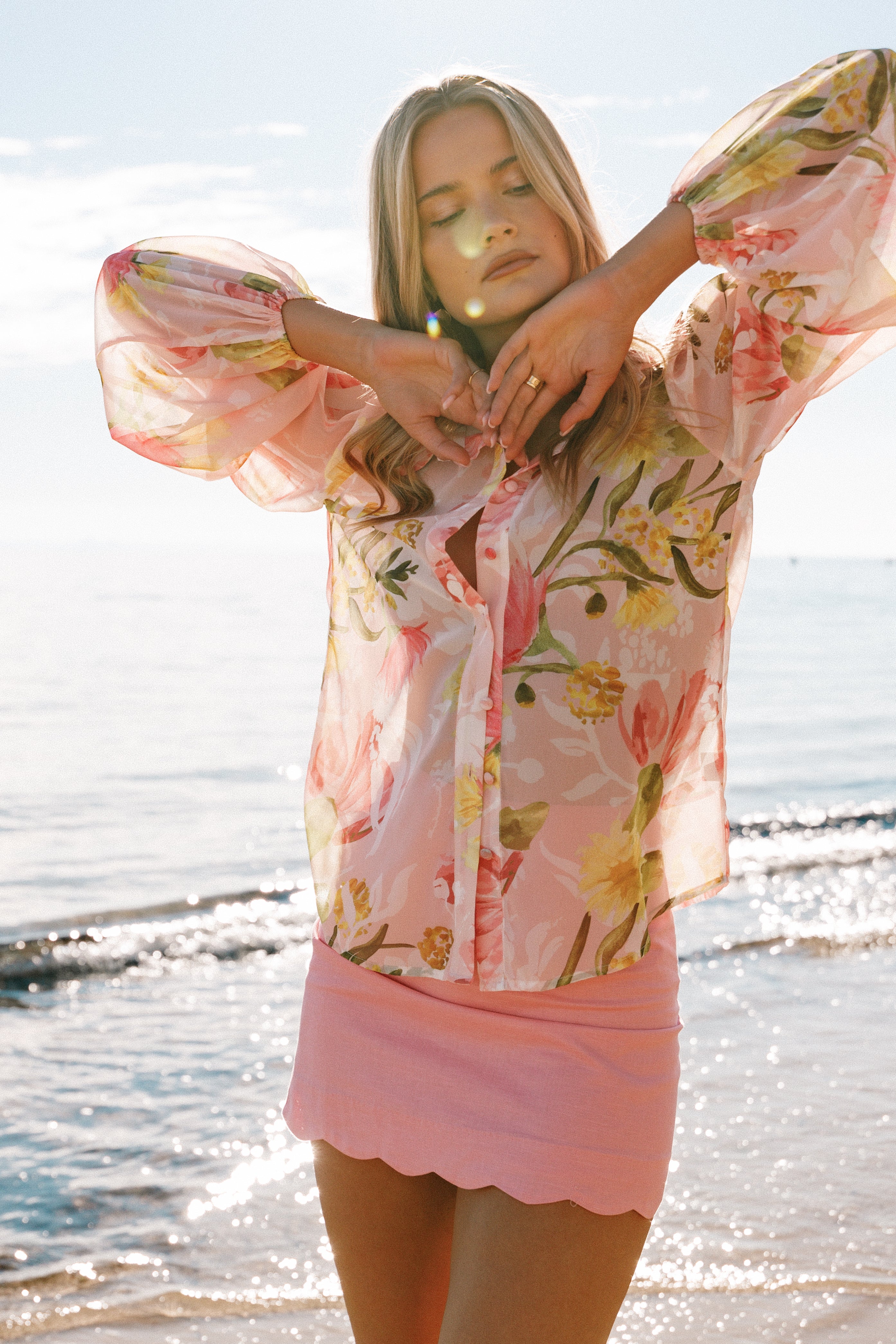 Leonie Shirt - Acacia Blossom-Aur Fashion