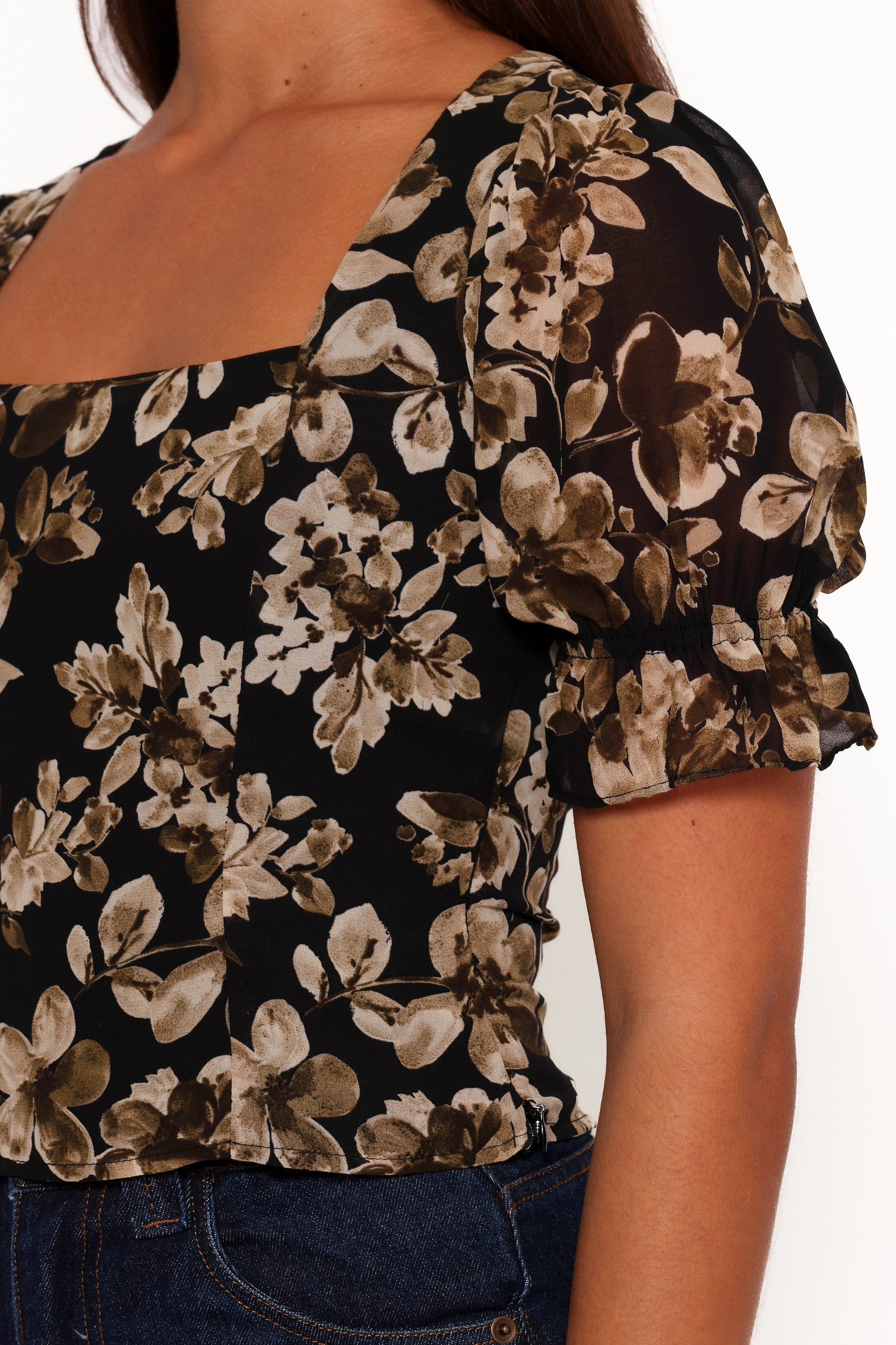 Lucie Top - Midnight Taupe-Aur Fashion