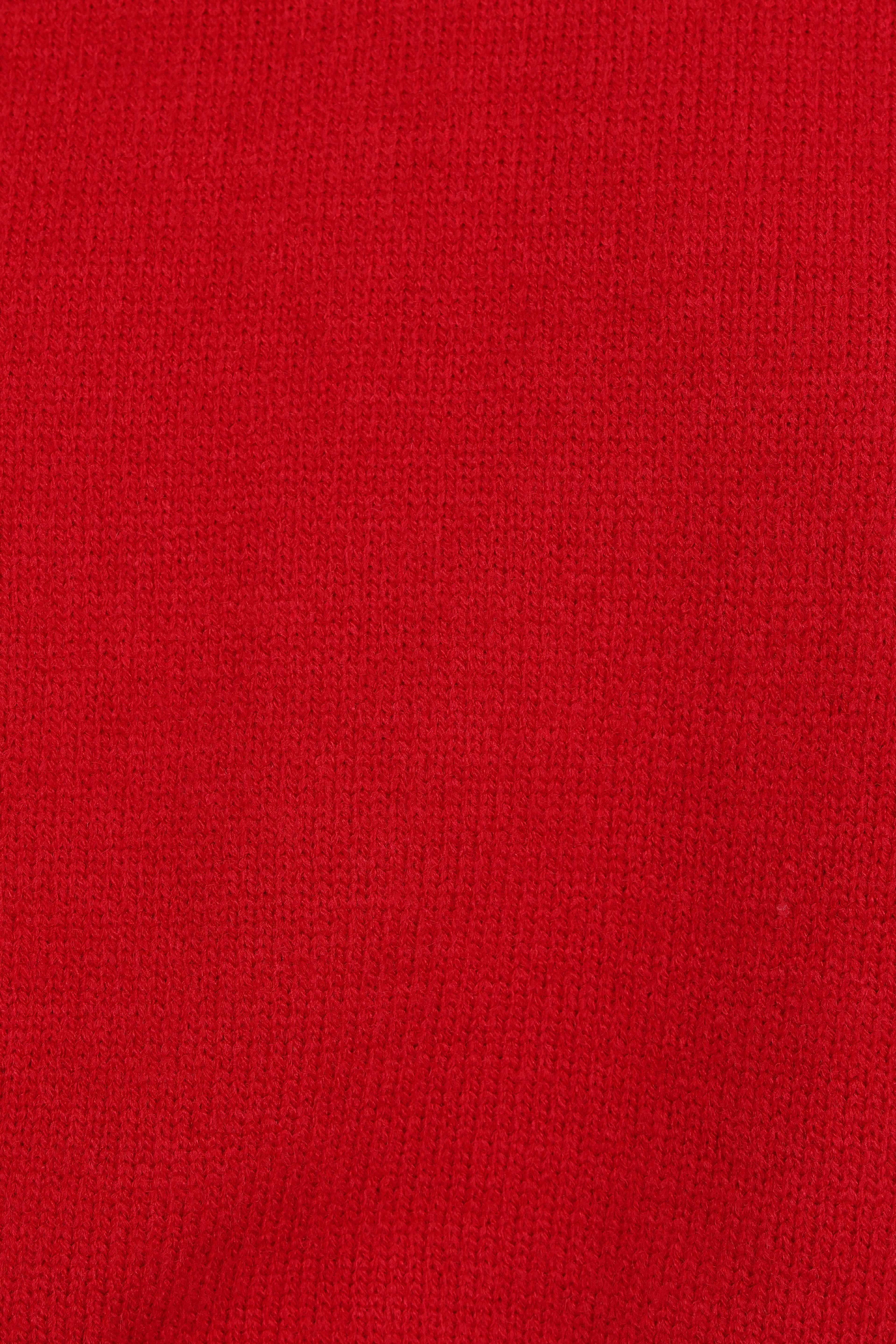 Luda Mockneck Knit Sweater - Red-Aur Fashion