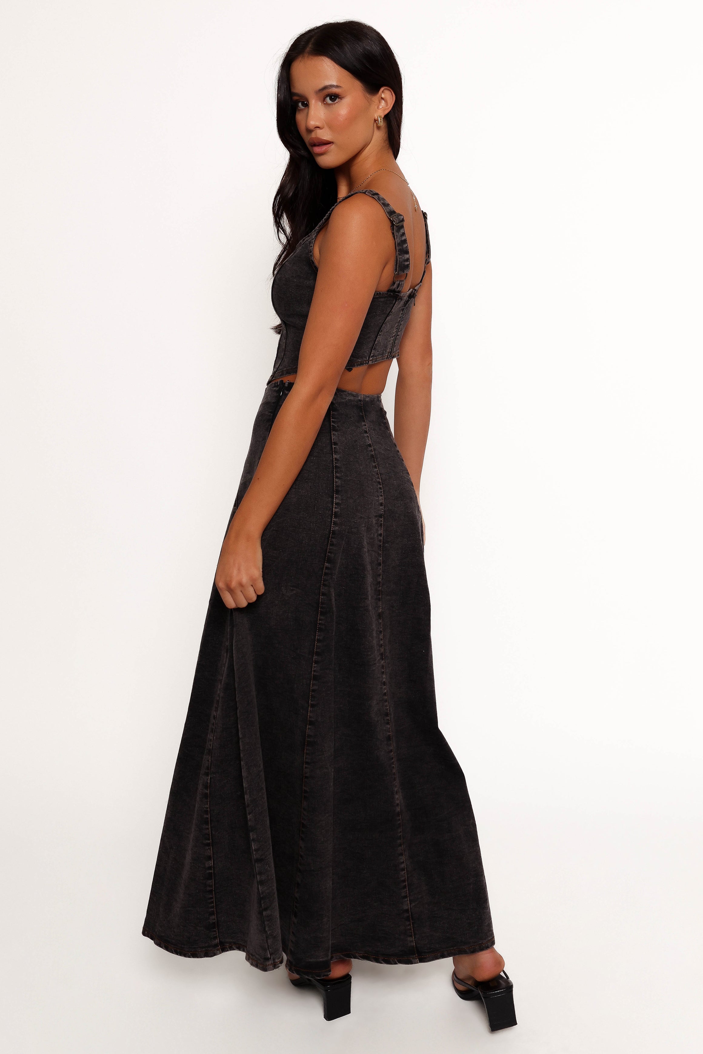 Mara Midi Skirt - Black-Aur Fashion