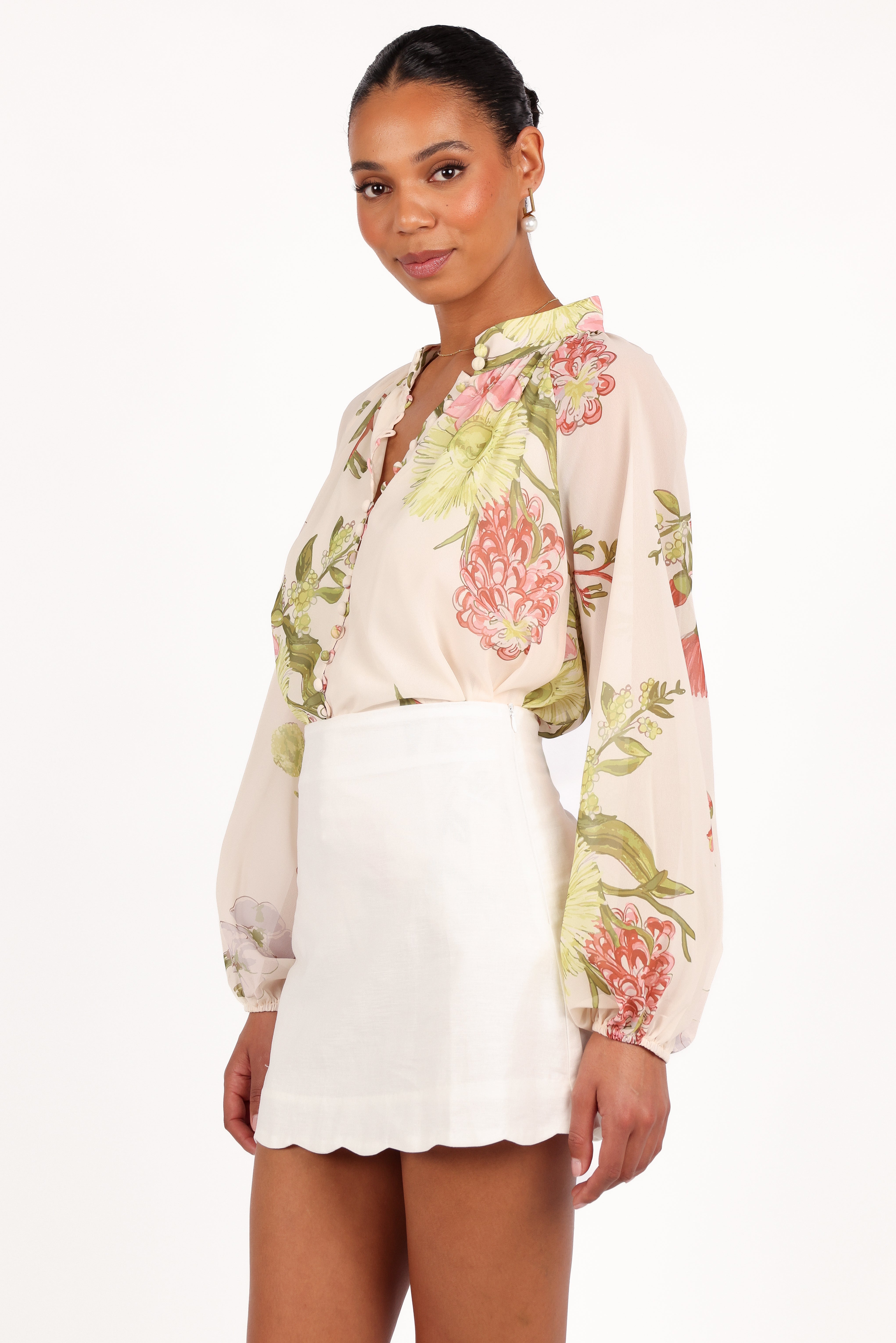 Marni Top - Native Flora-Aur Fashion