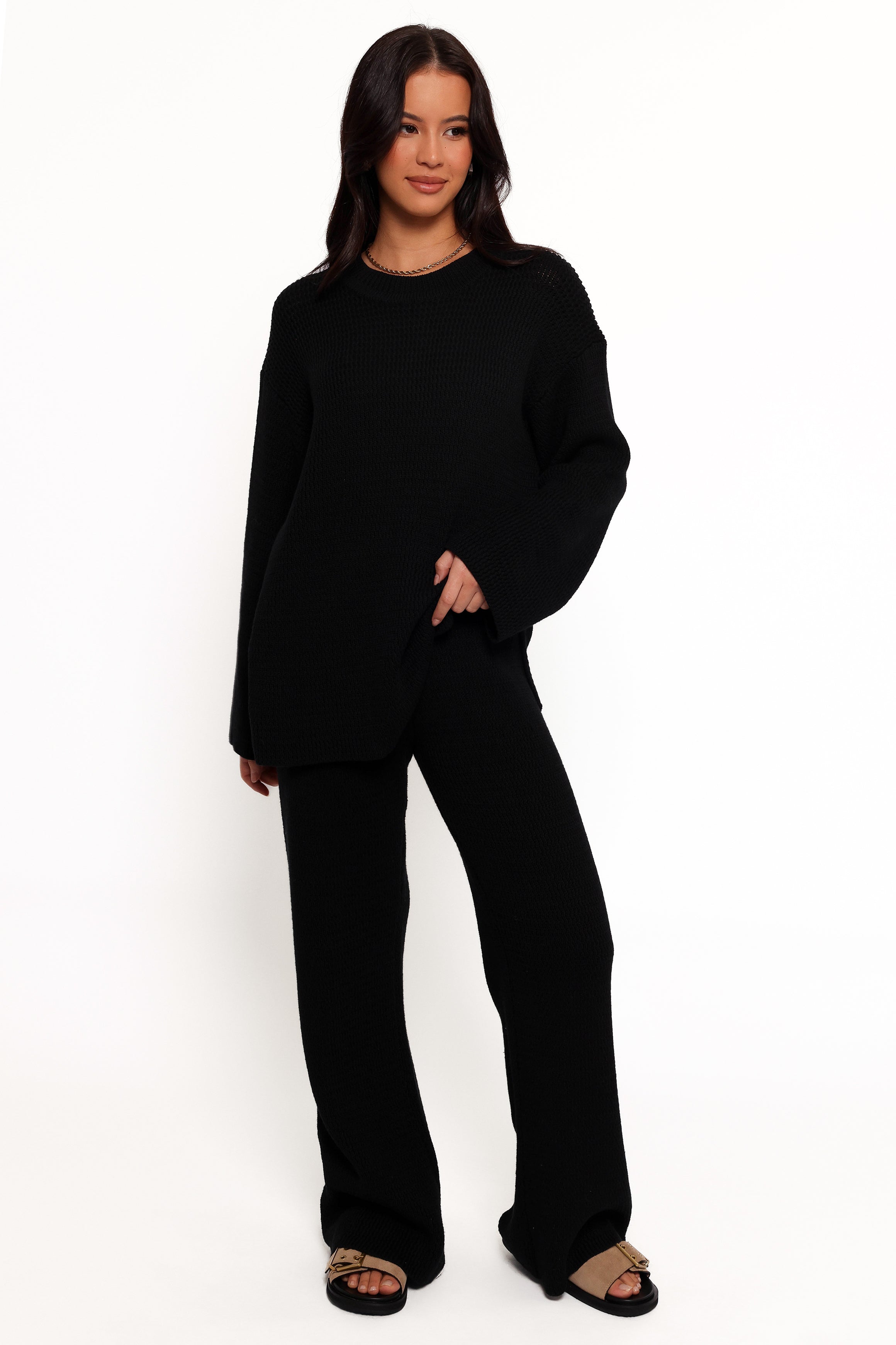 Mckinley Knit Pant - Black-Aur Fashion