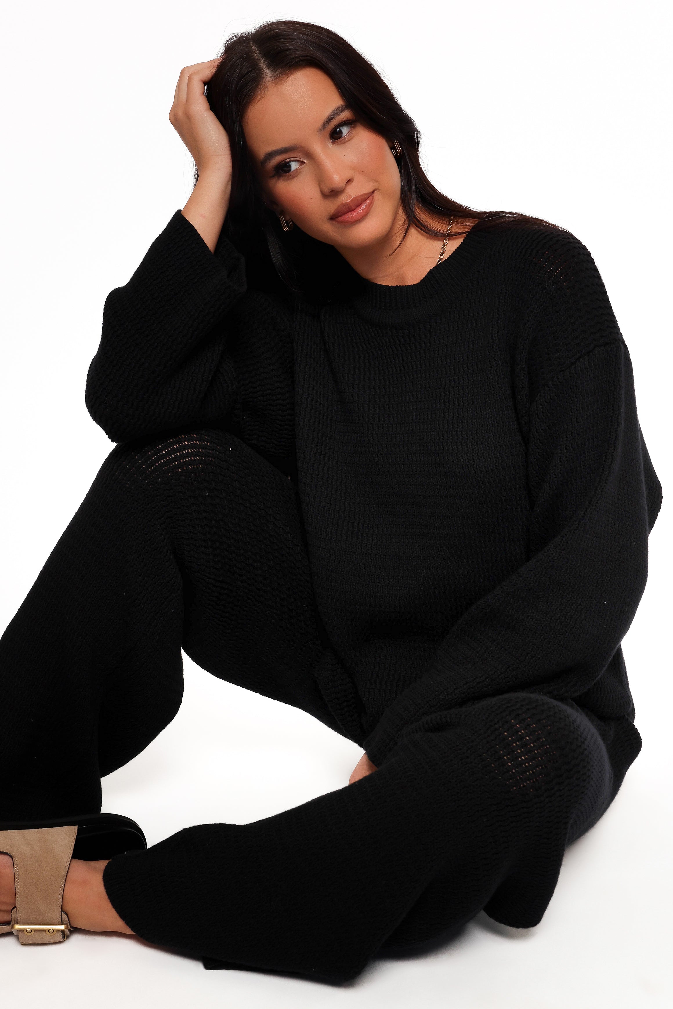 Mckinley Knit Pant - Black-Aur Fashion