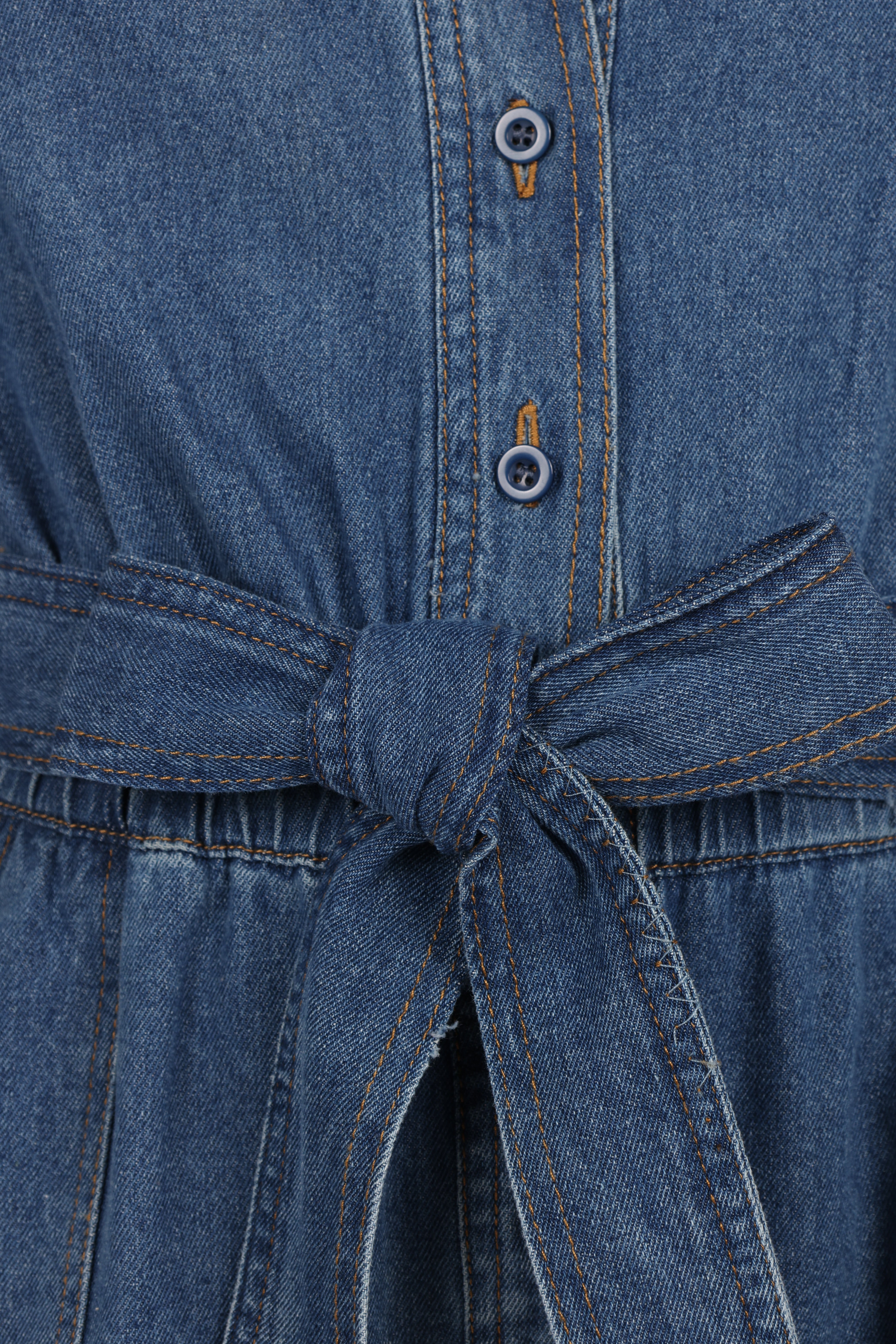 Mia Romper - Medium Denim-Aur Fashion